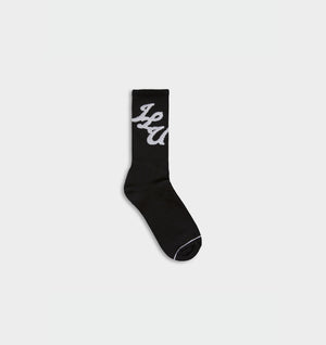 Initial Sock - Black