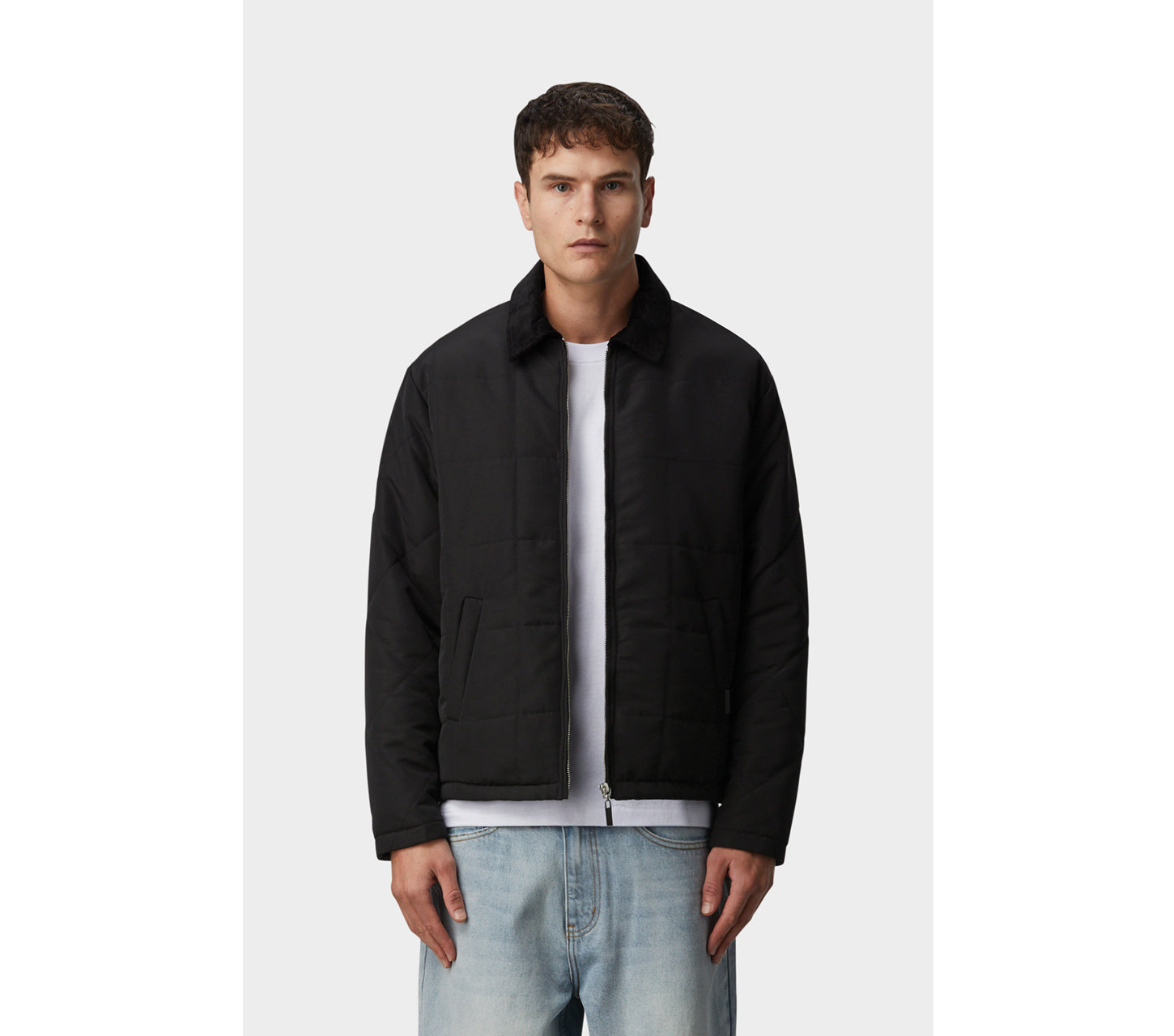 Leon Quilted Jacket - Black