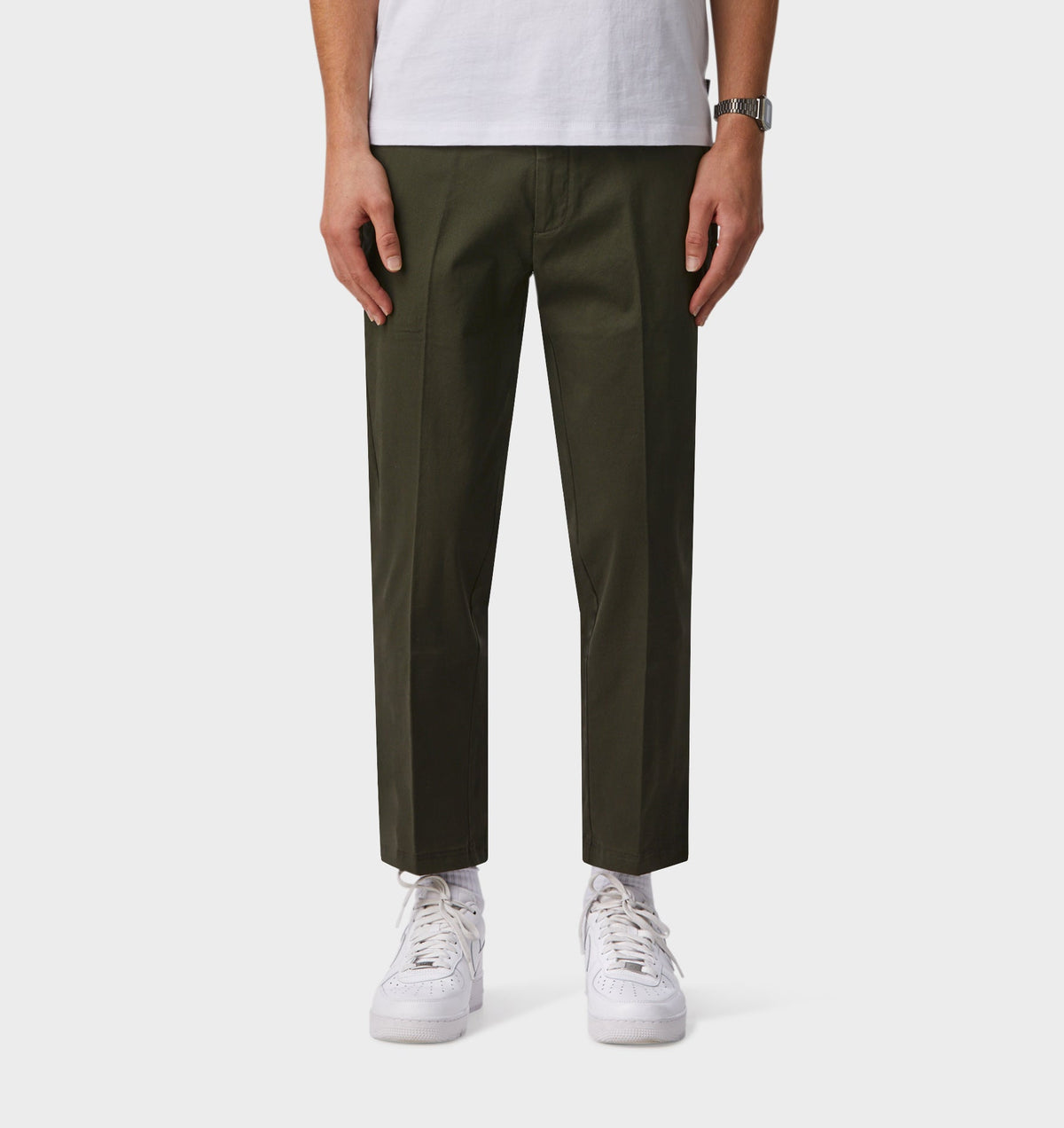 Printed Twill Slim Kobe pant - Tall - Khaki/Black