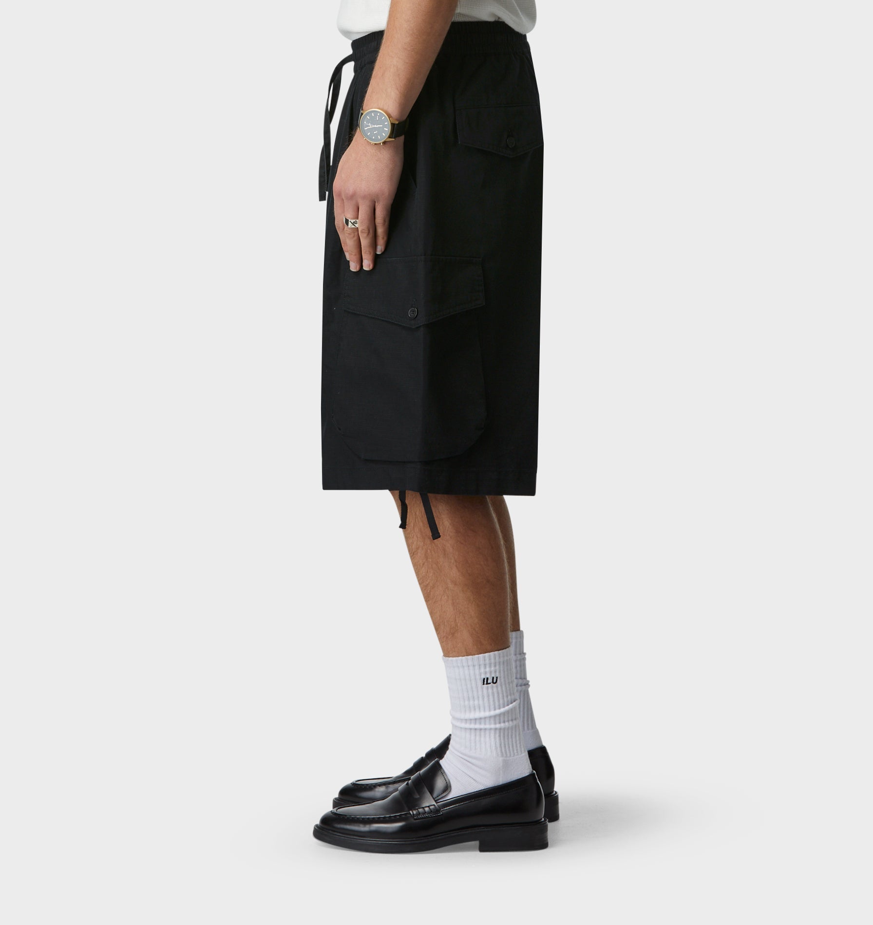 Leighton Cargo Short - Black