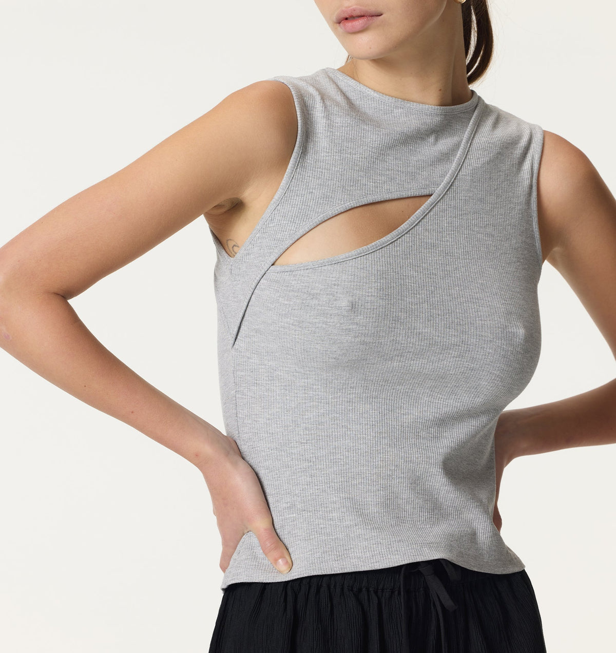 Mila Tank - Grey Marle