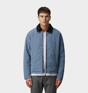 Leon Quilted Jacket - Smokey Blue