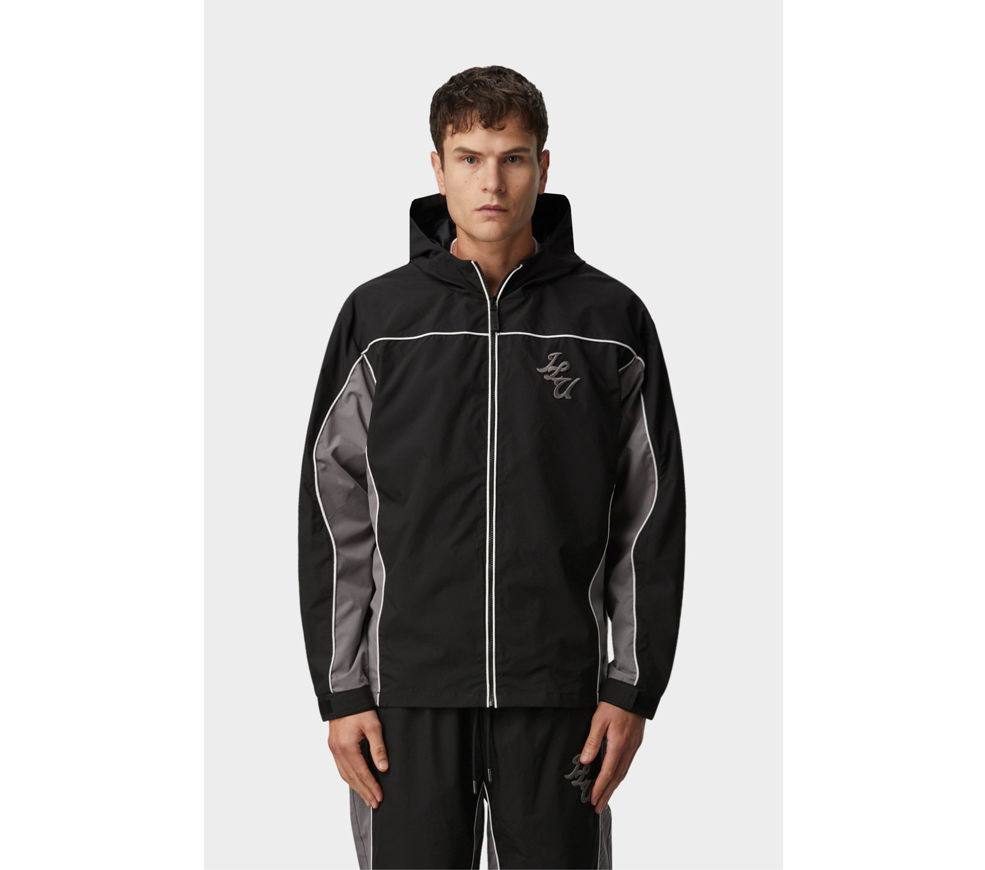 Lorenzo Track Jacket - Black/Charcoal