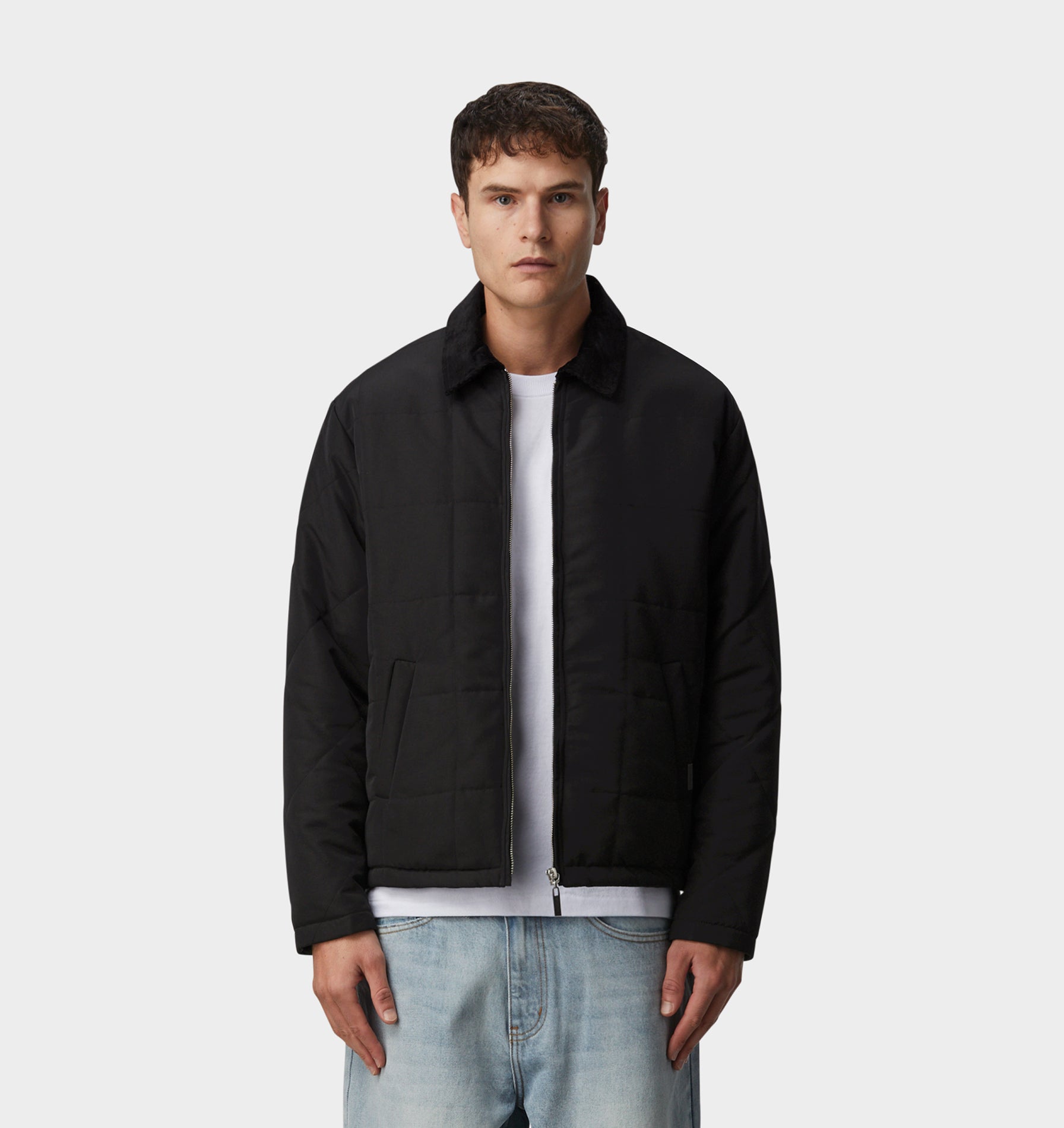 Leon Quilted Jacket - Black