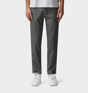 Slim Kobe Pant - Tall - Charcoal Herringbone