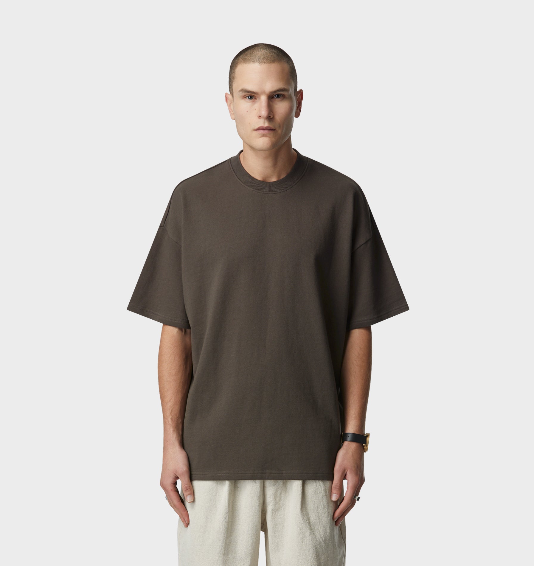 Heavy Box Tee - Burnt Olive