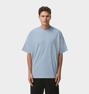 Box Tee - Washed Light Blue