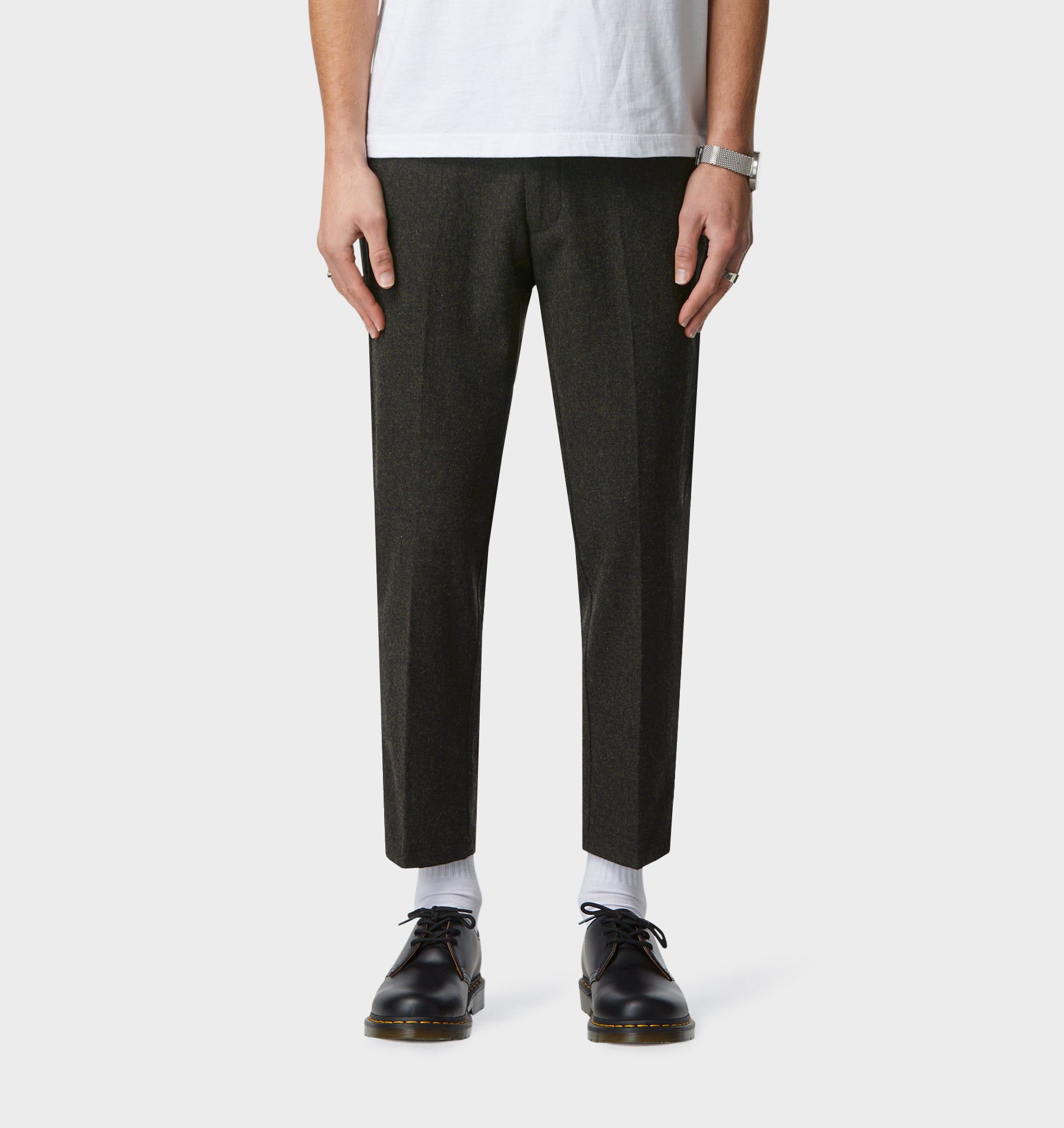 Slim Kobe Pant - Regular - Dark Olive Wool