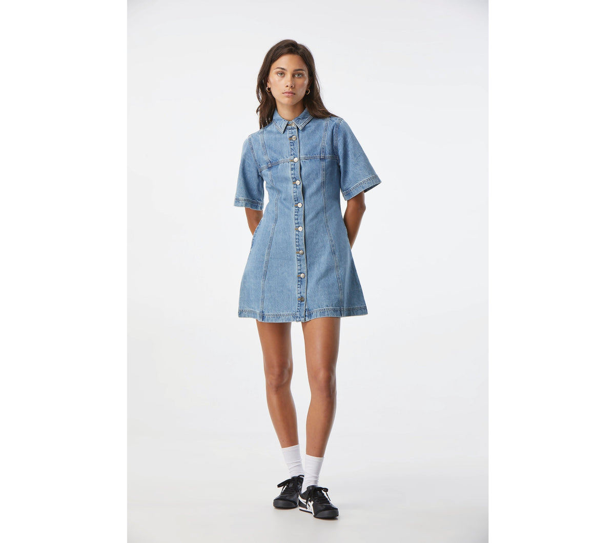 Lula Denim Dress - Washed Vintage Blue