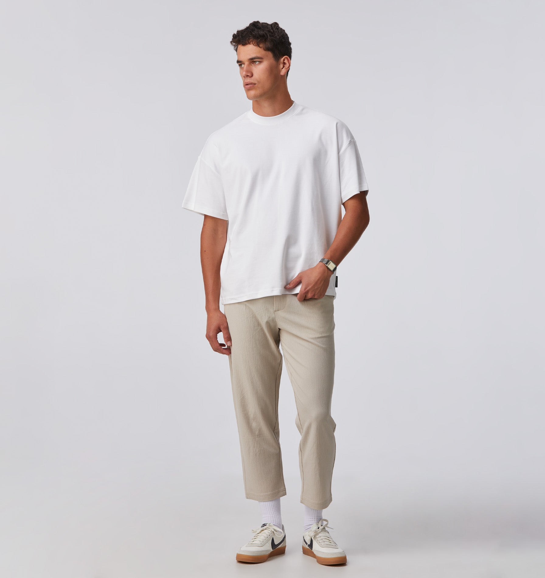 Seersucker Kobe Pant - Bone