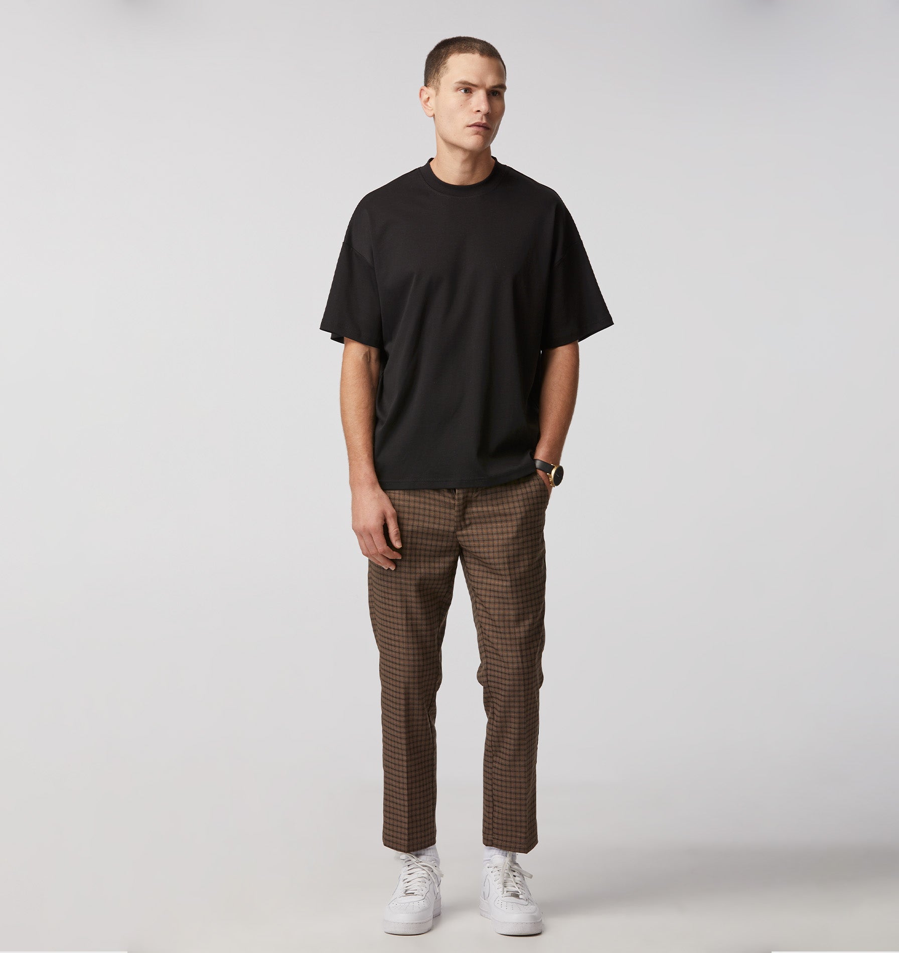 Slim Kobe Pant - Regular - Mocha Check