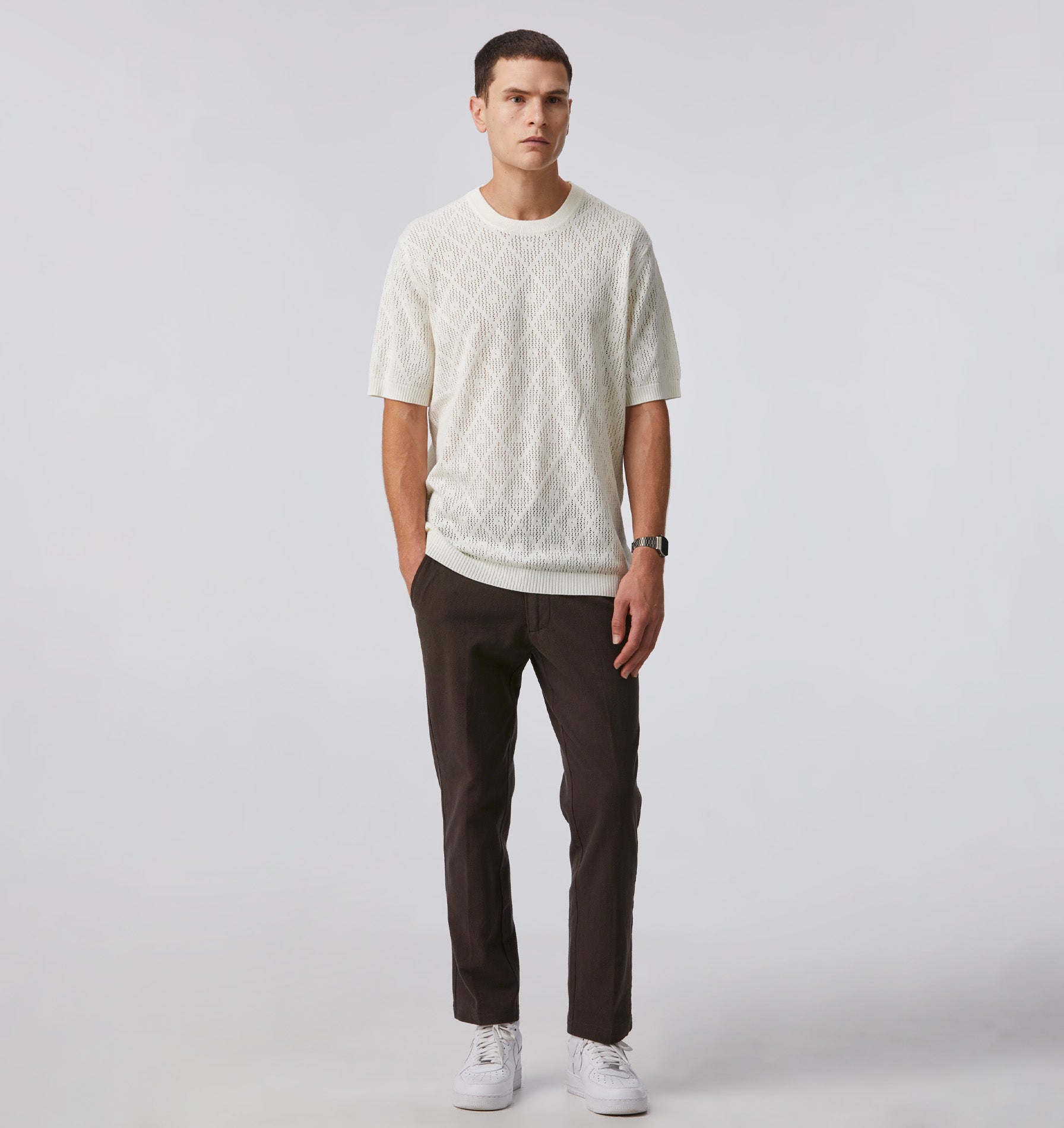 Linen Slim Kobe Pant - Tall - Espresso