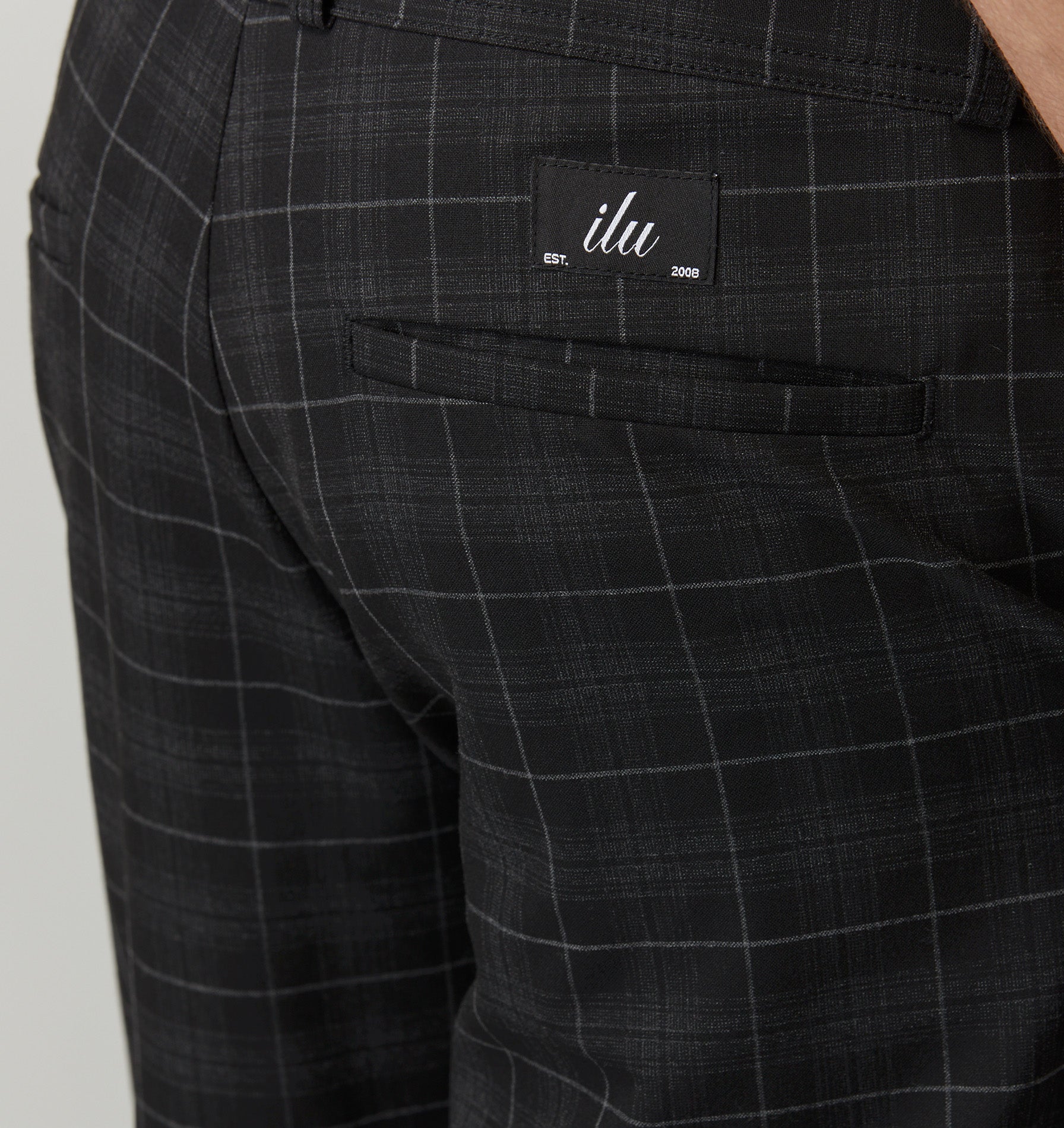 Slim Kobe Pant - Tall - Black Plaid Check