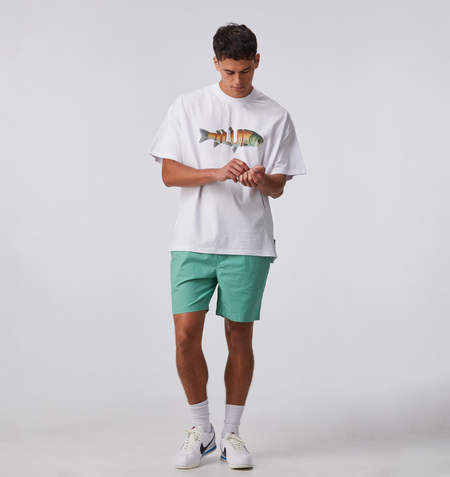 Trout Box Tee - White