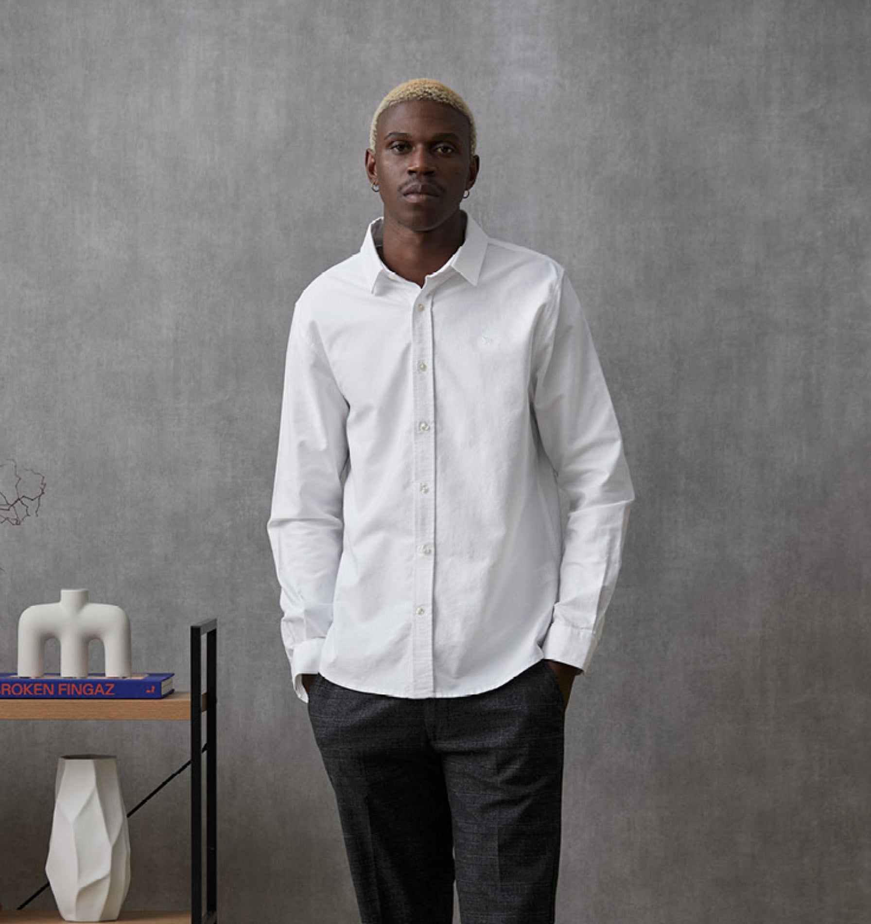 Wallace LS Shirt - White