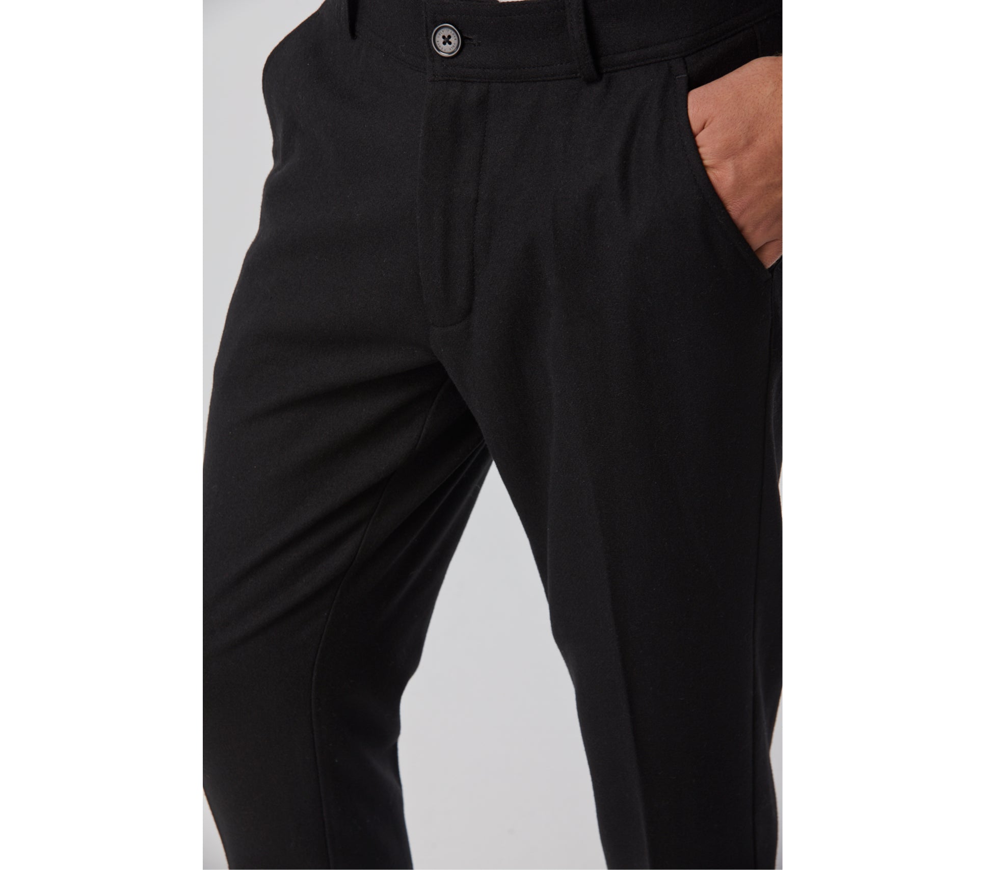 Slim Kobe Pant - TALL - Black Wool