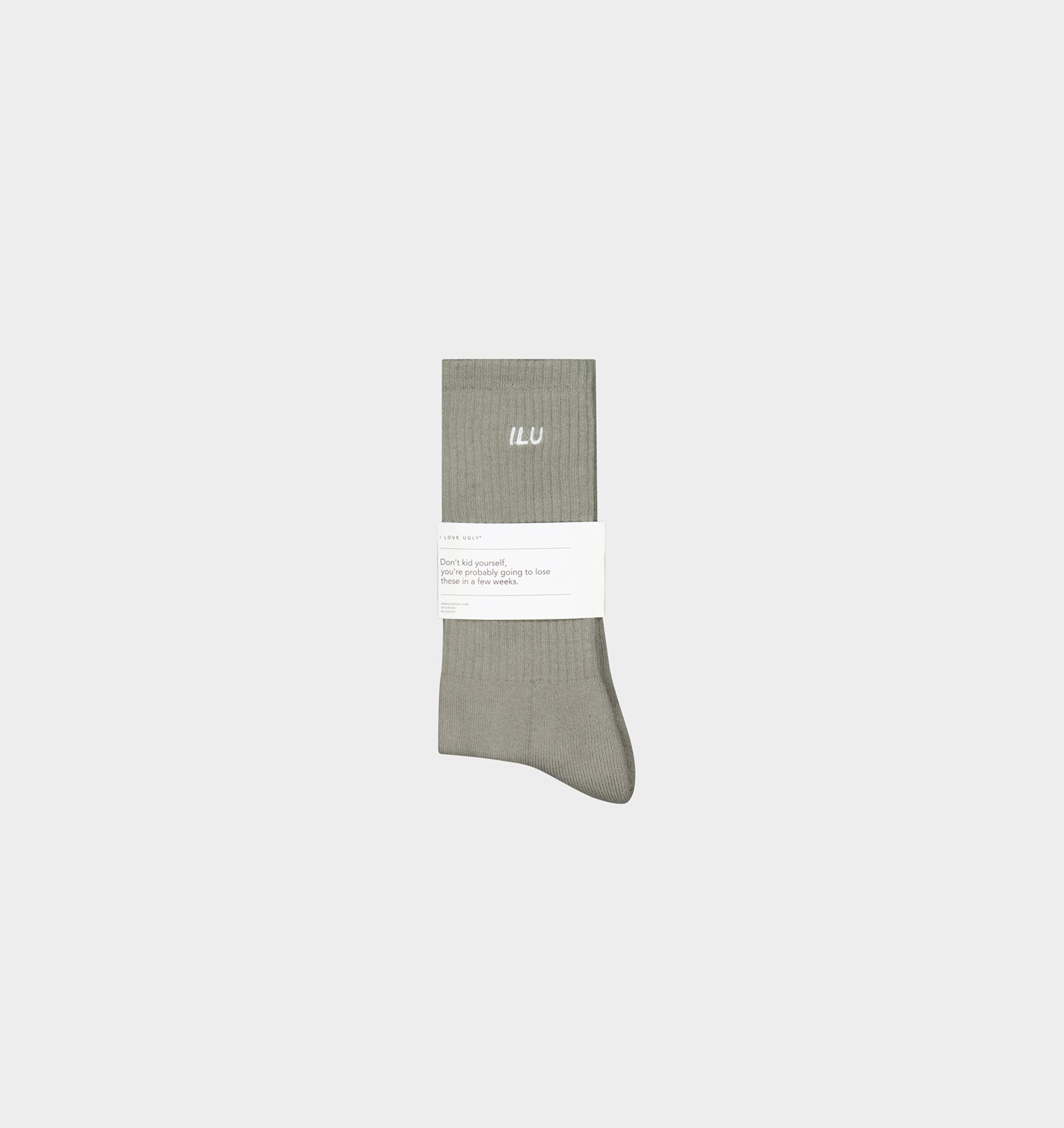 Basic Sock - Moss Grey