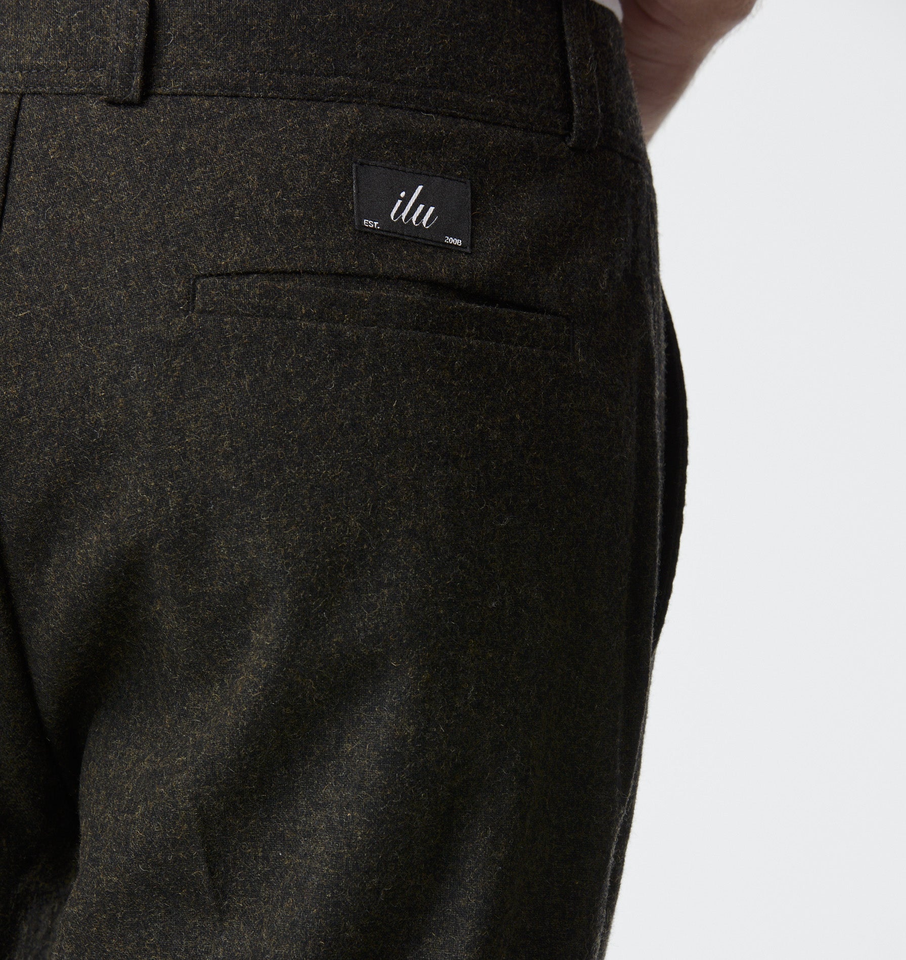 Slim Kobe Pant - Tall - Dark Olive Wool