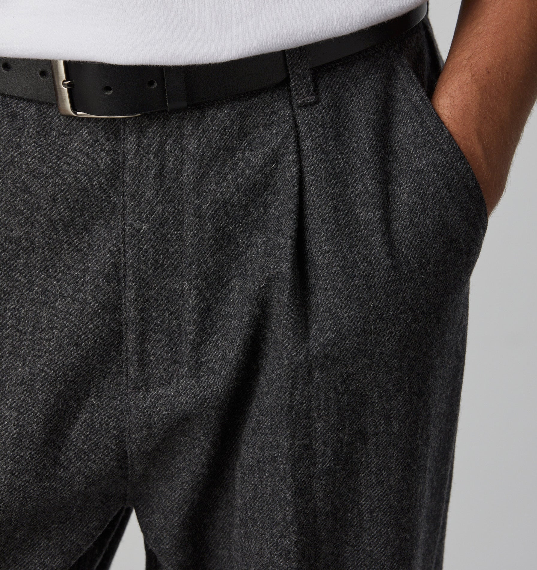 Winston Pant - Charcoal Wool