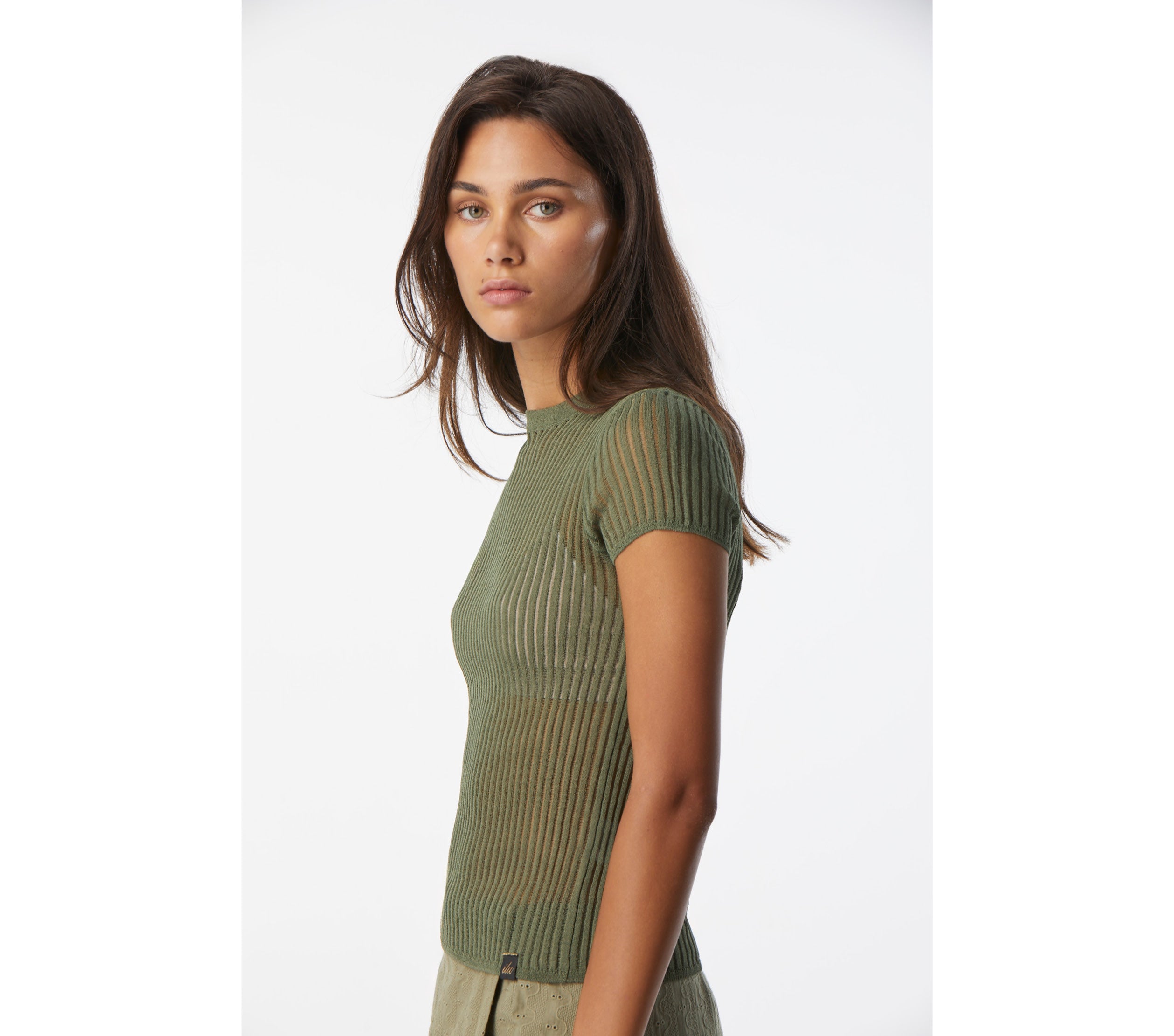 Paloma Knit Tee - Sage