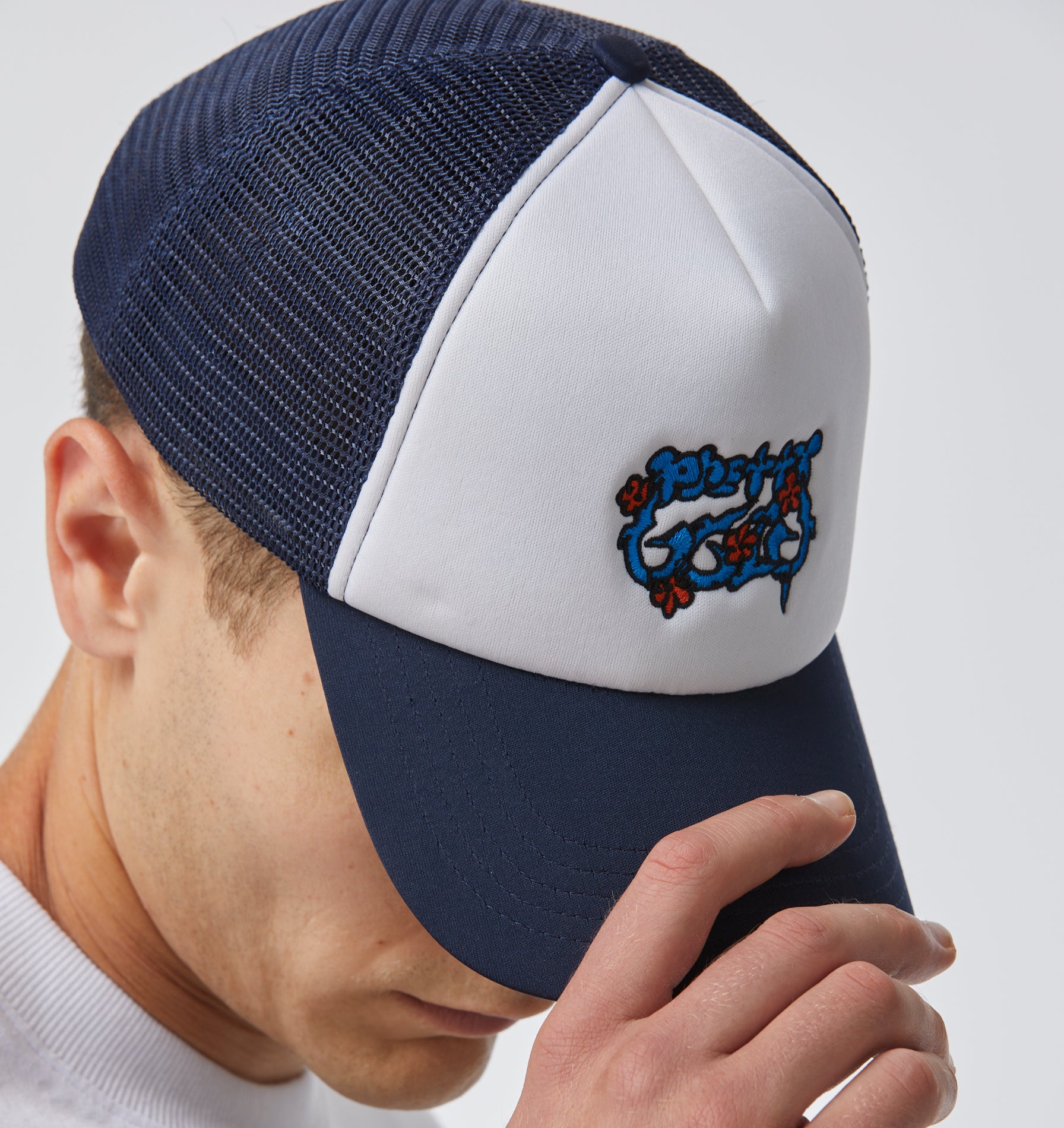 Pretty Ugly Trucker Cap - Navy/White