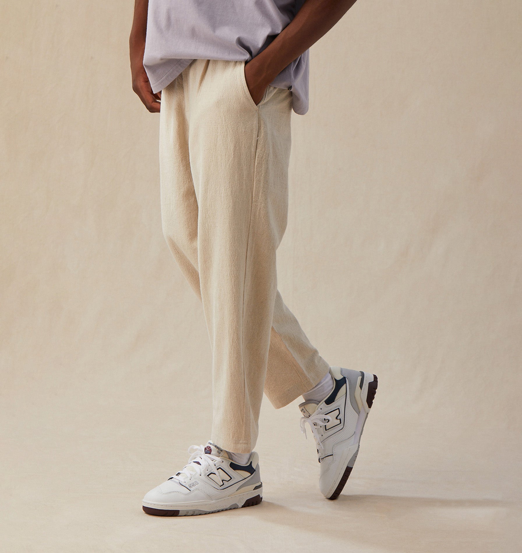 Linen Kobe Pant - Bone