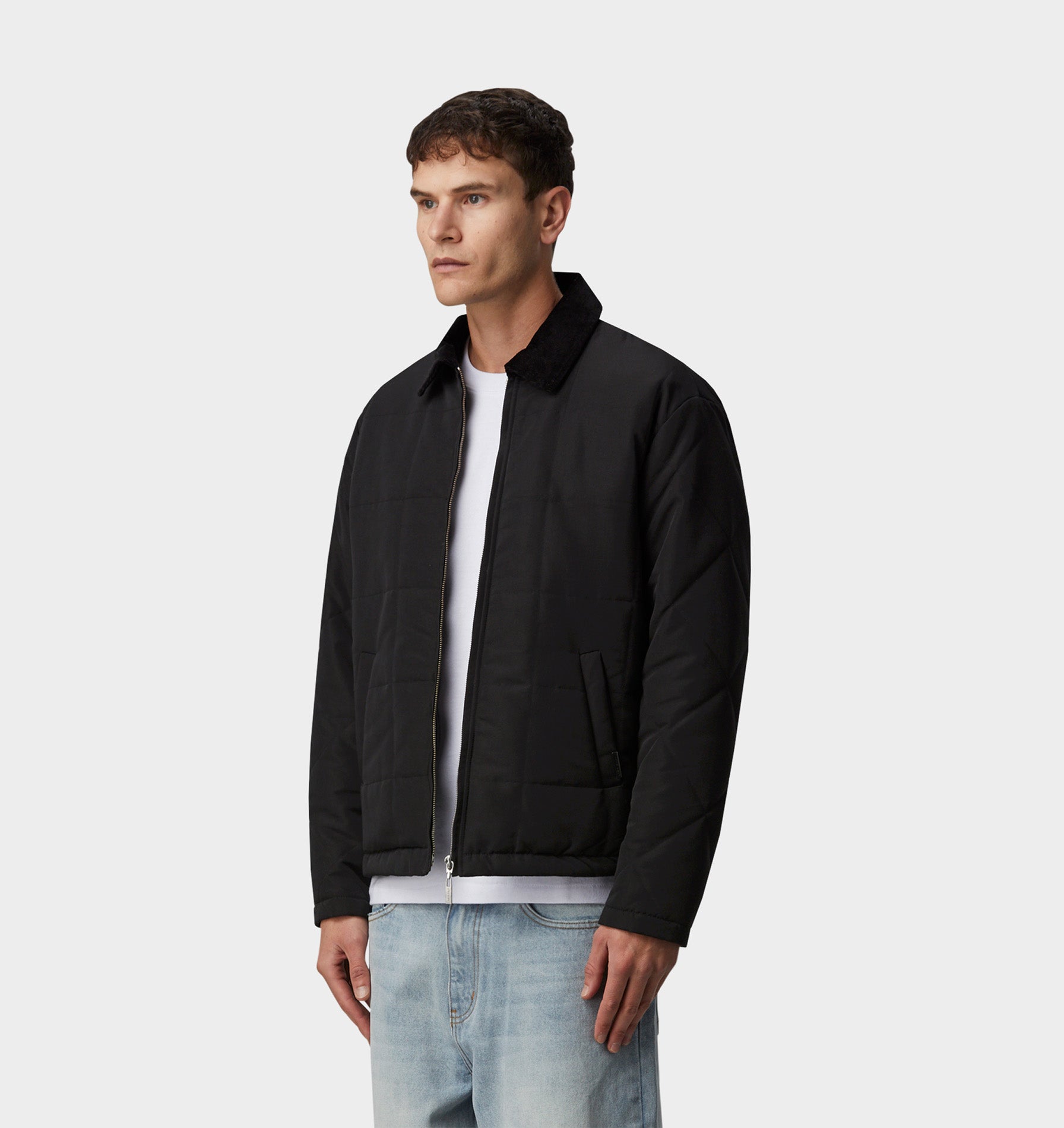 Leon Quilted Jacket - Black