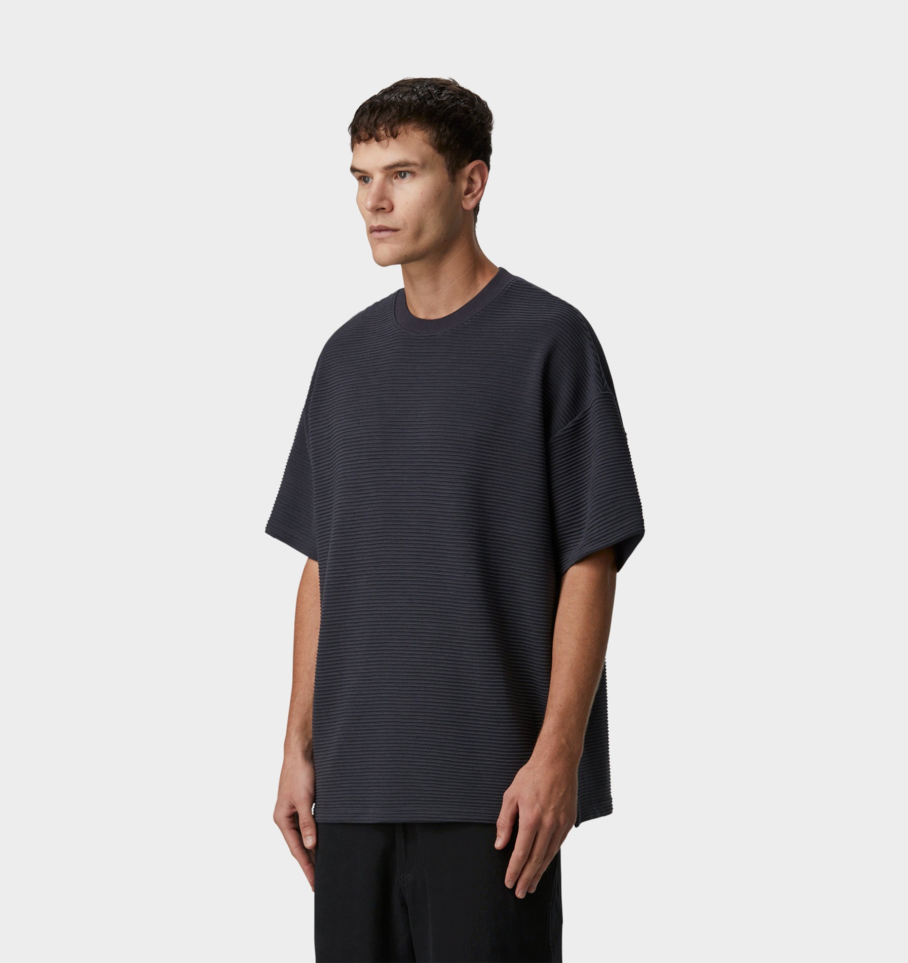 Corrugated Box Tee - Charcoal