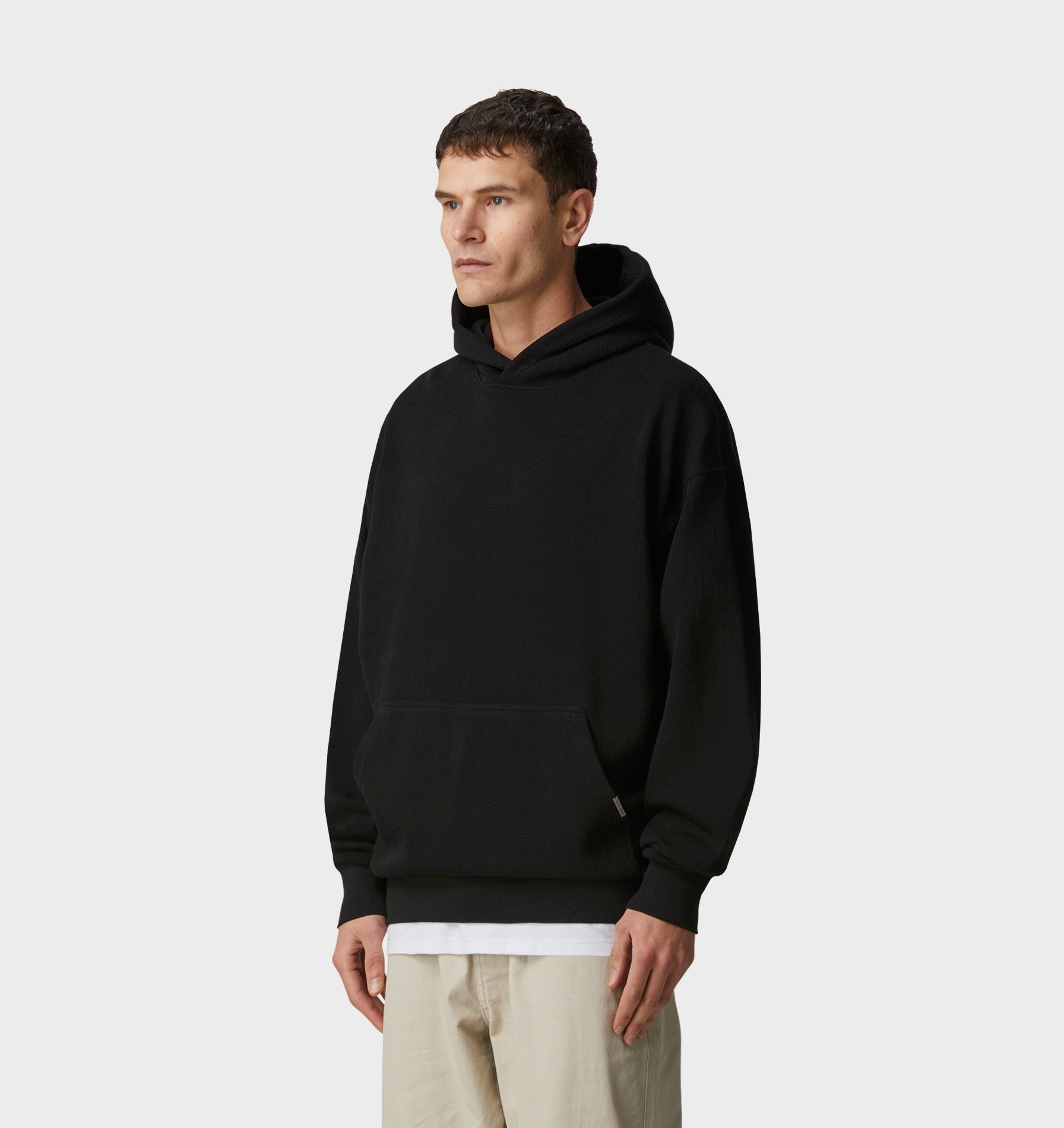 Herringbone Box Hood - Black