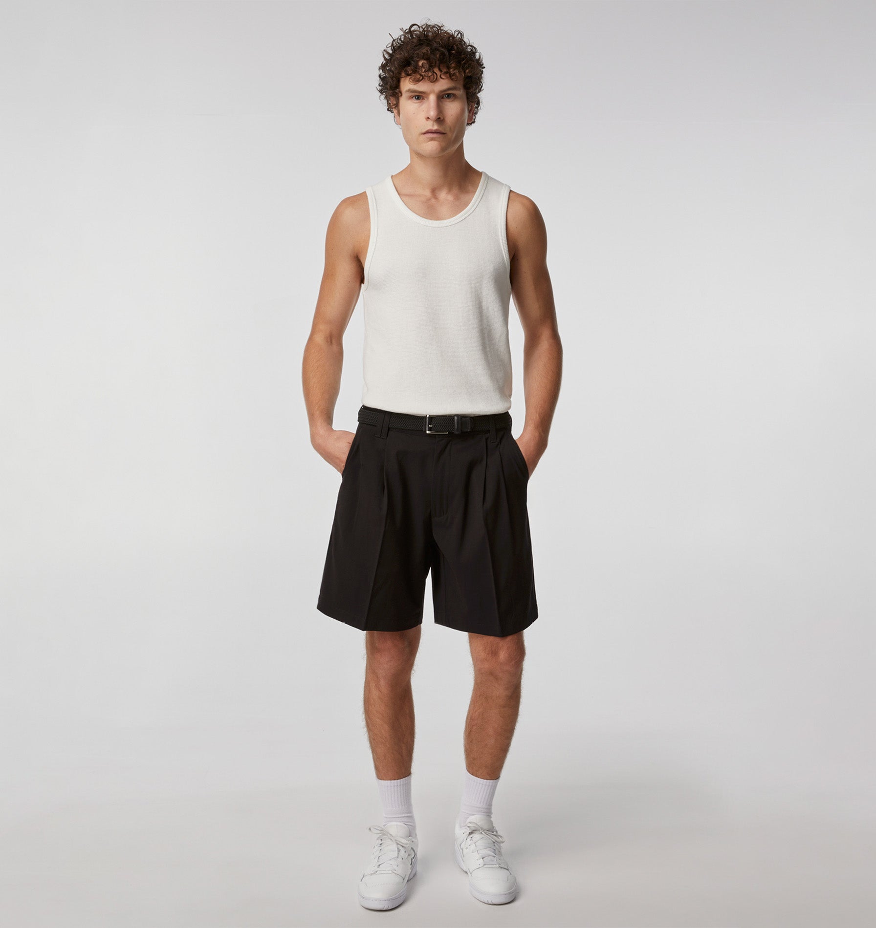 Quincy Pleated Short - Black