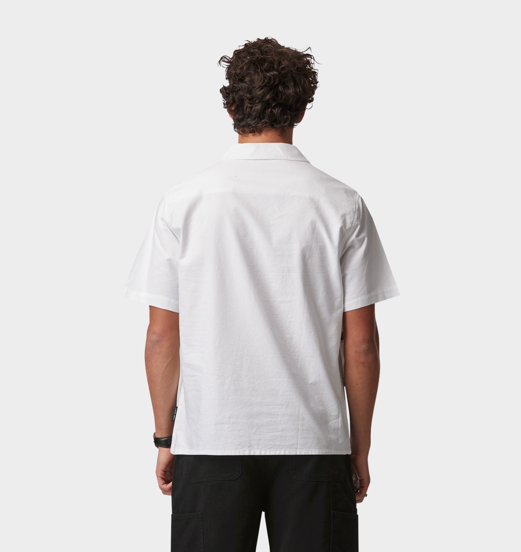 Identity Crisis Cuban Collar SS Shirt - White