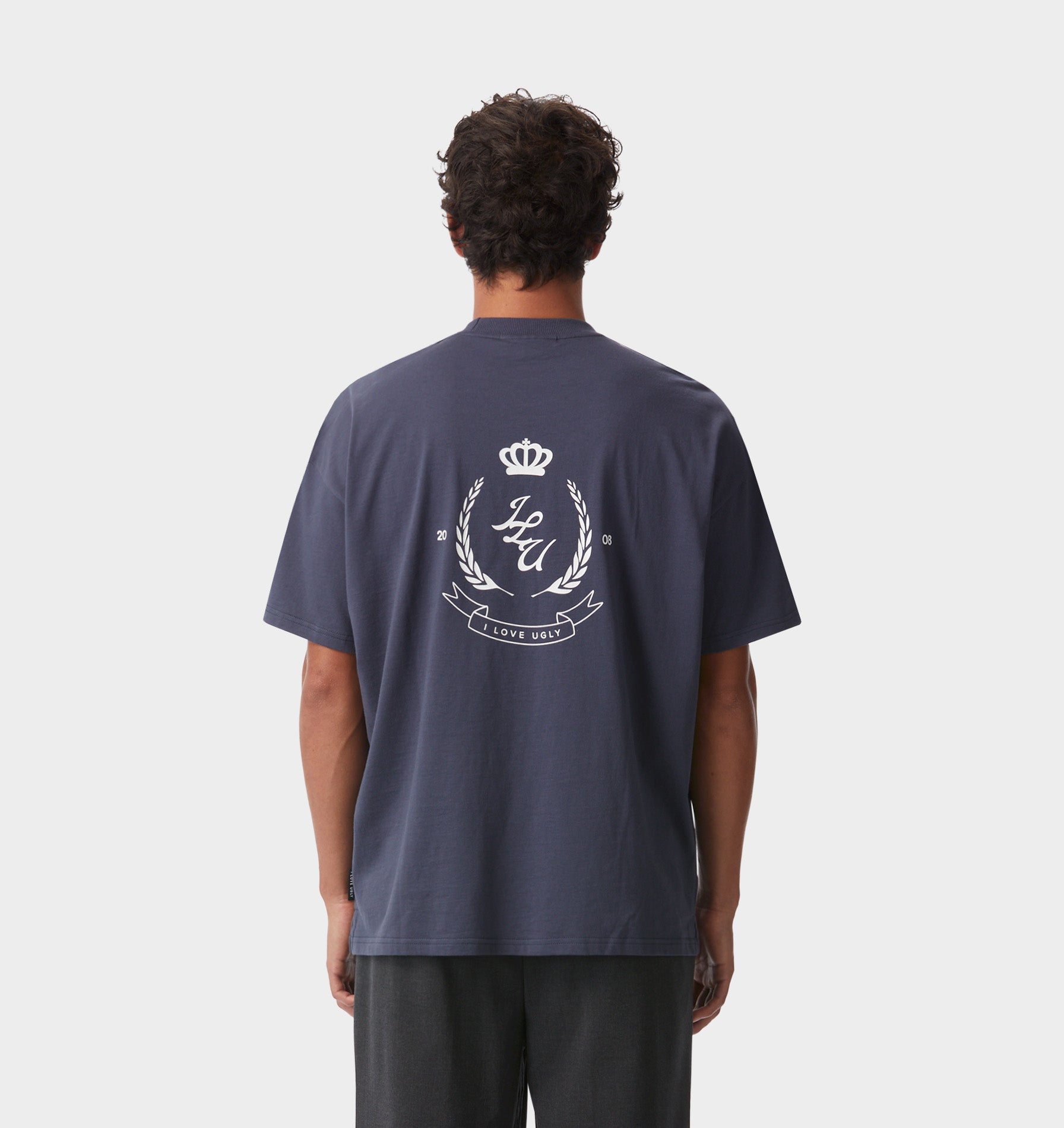 Crest Box Tee - Indigo