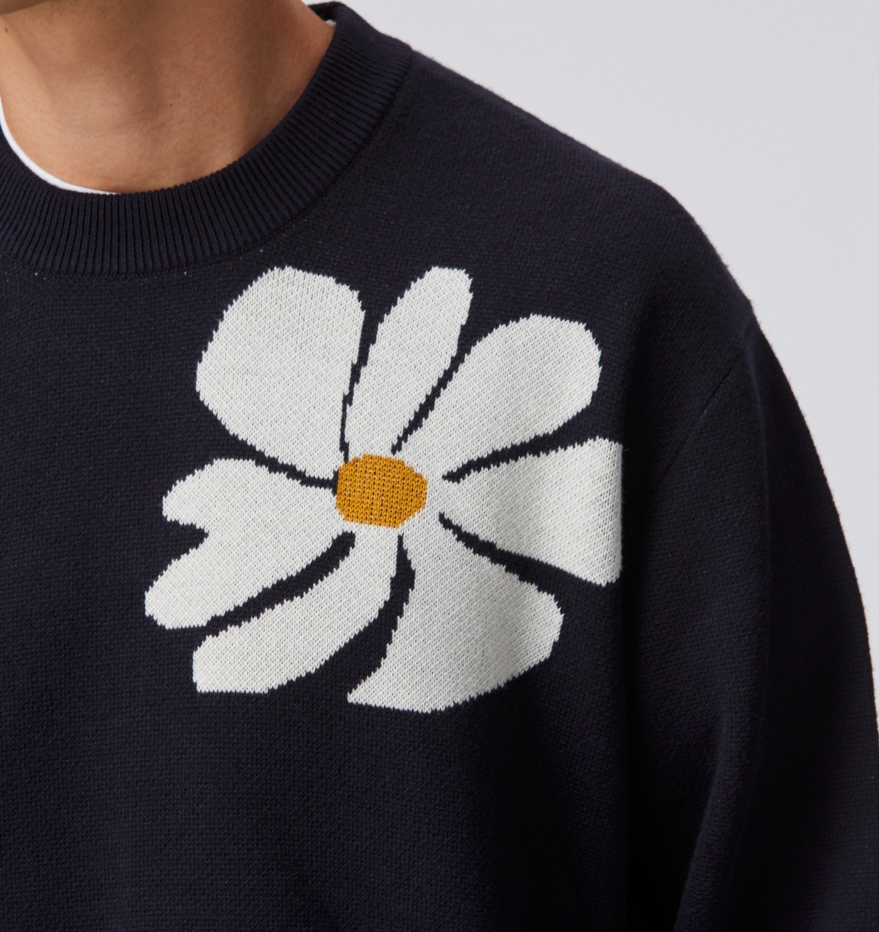 Daisy Mid Weight Sweater - Navy