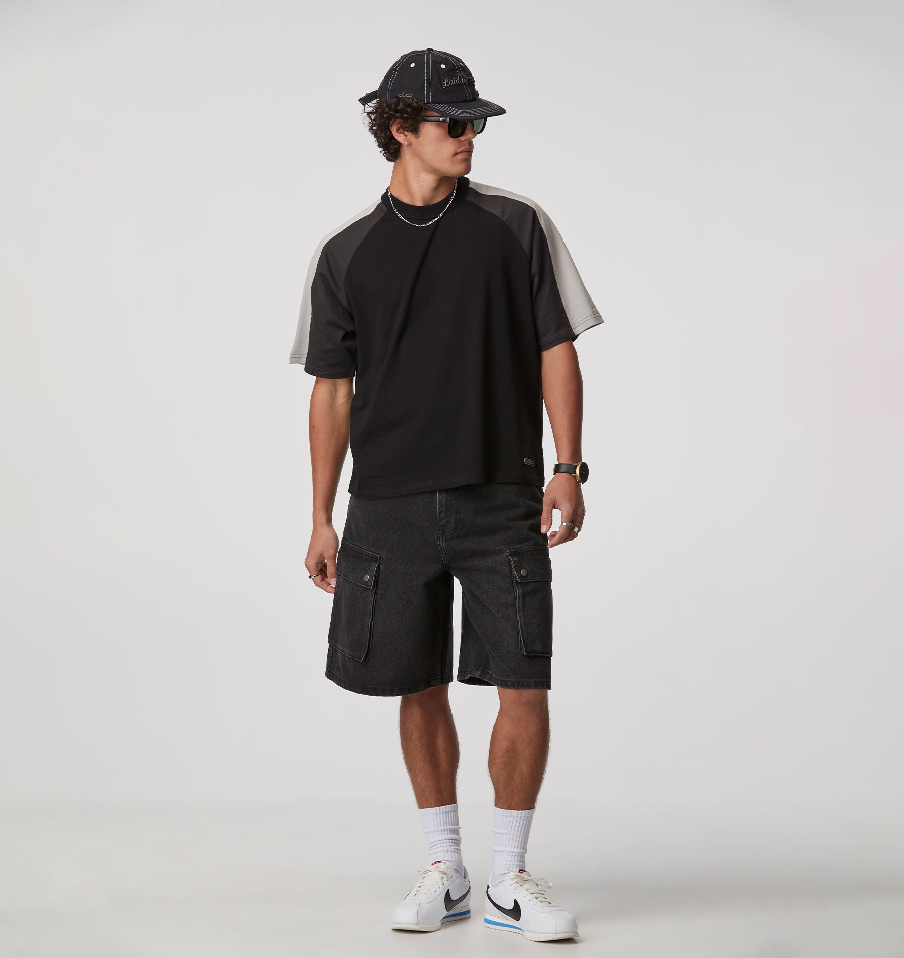 Bronson Cargo Short - Washed Black