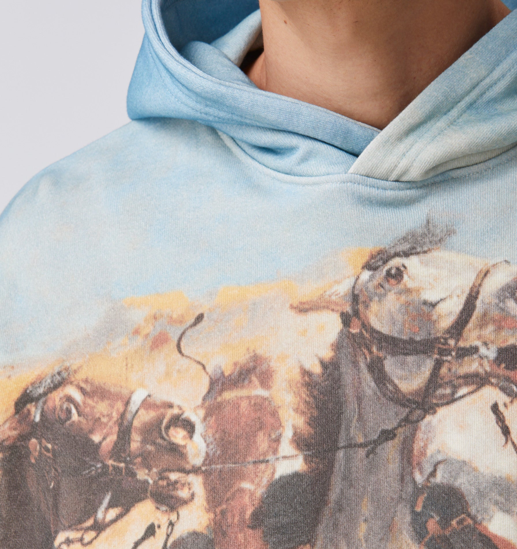 Rancher Box Hood - Blue/Sand