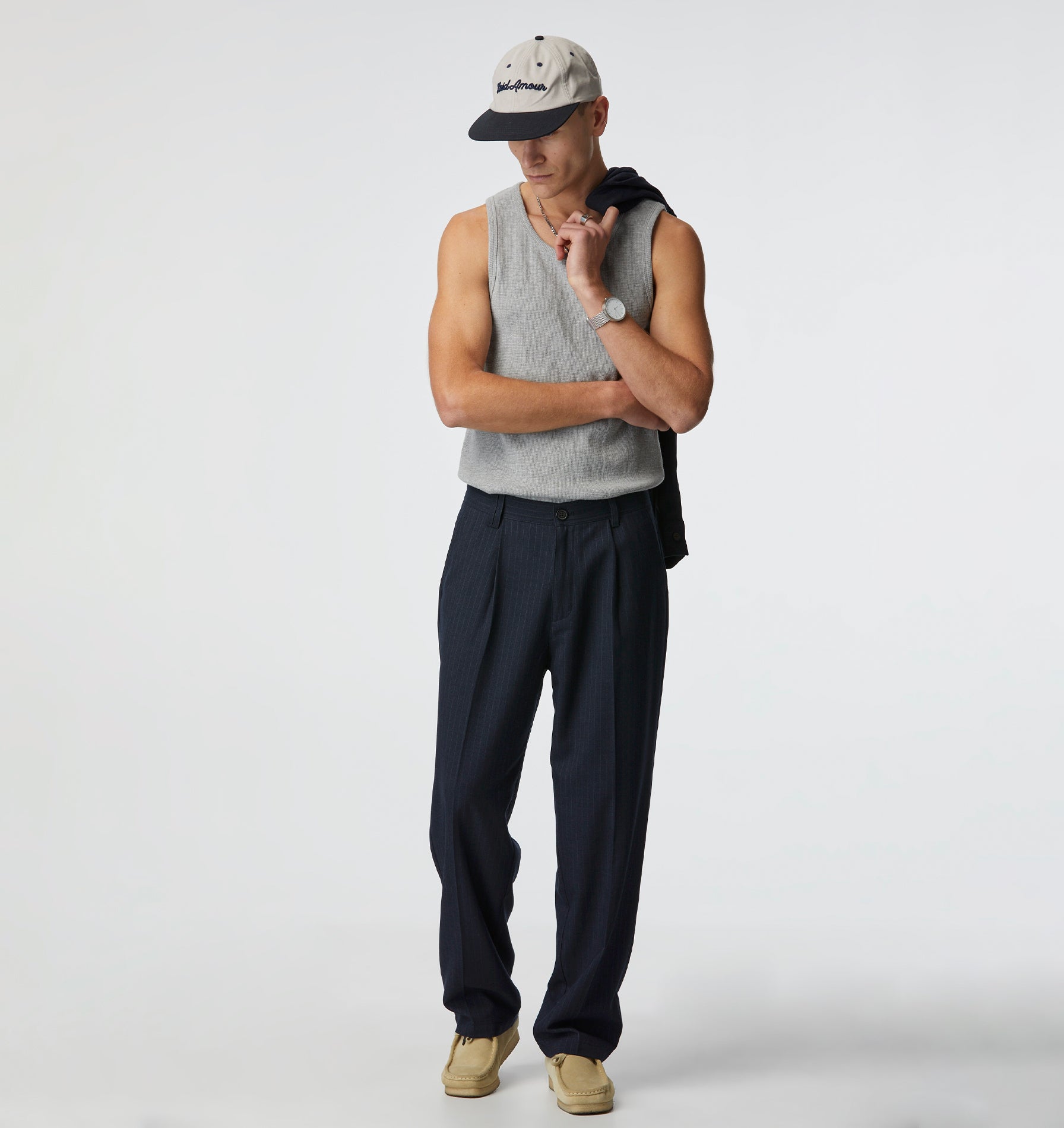 Winston Pant - Navy Pinstripe