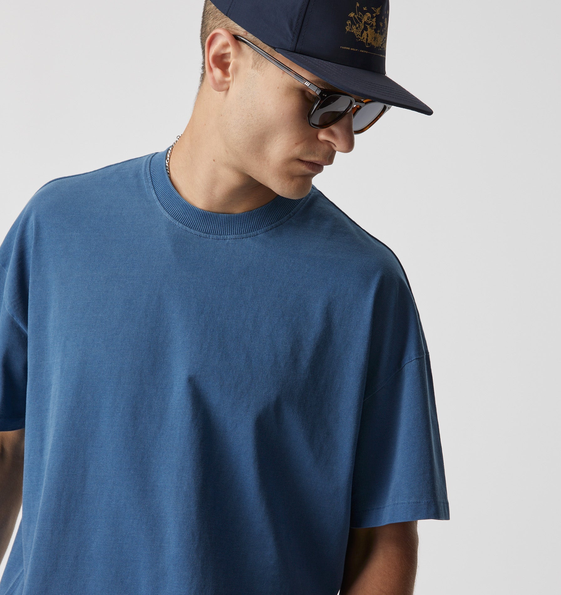 Lewi Tee - Washed Cobalt