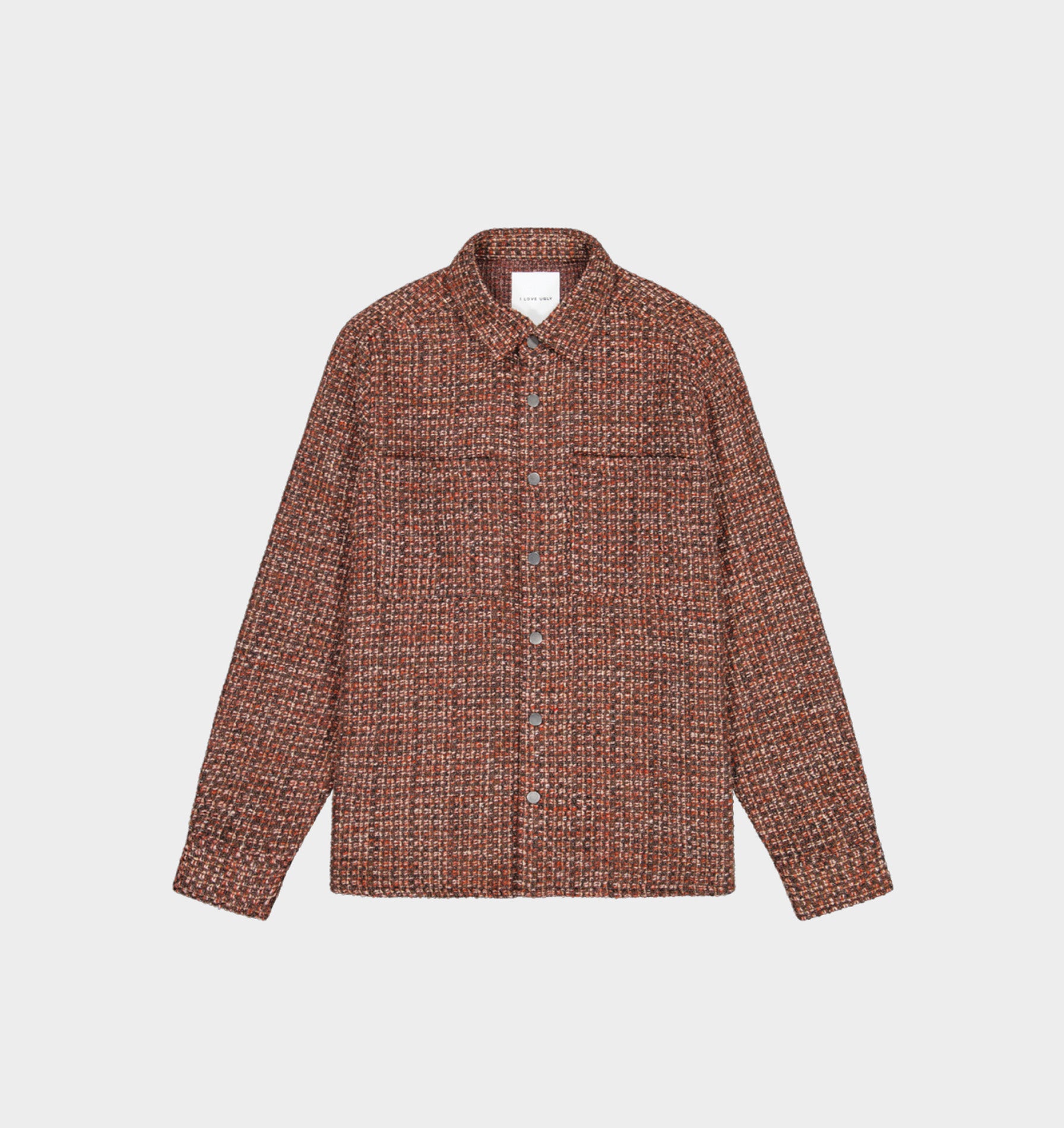 Boucle Overshirt - Brown/Rust