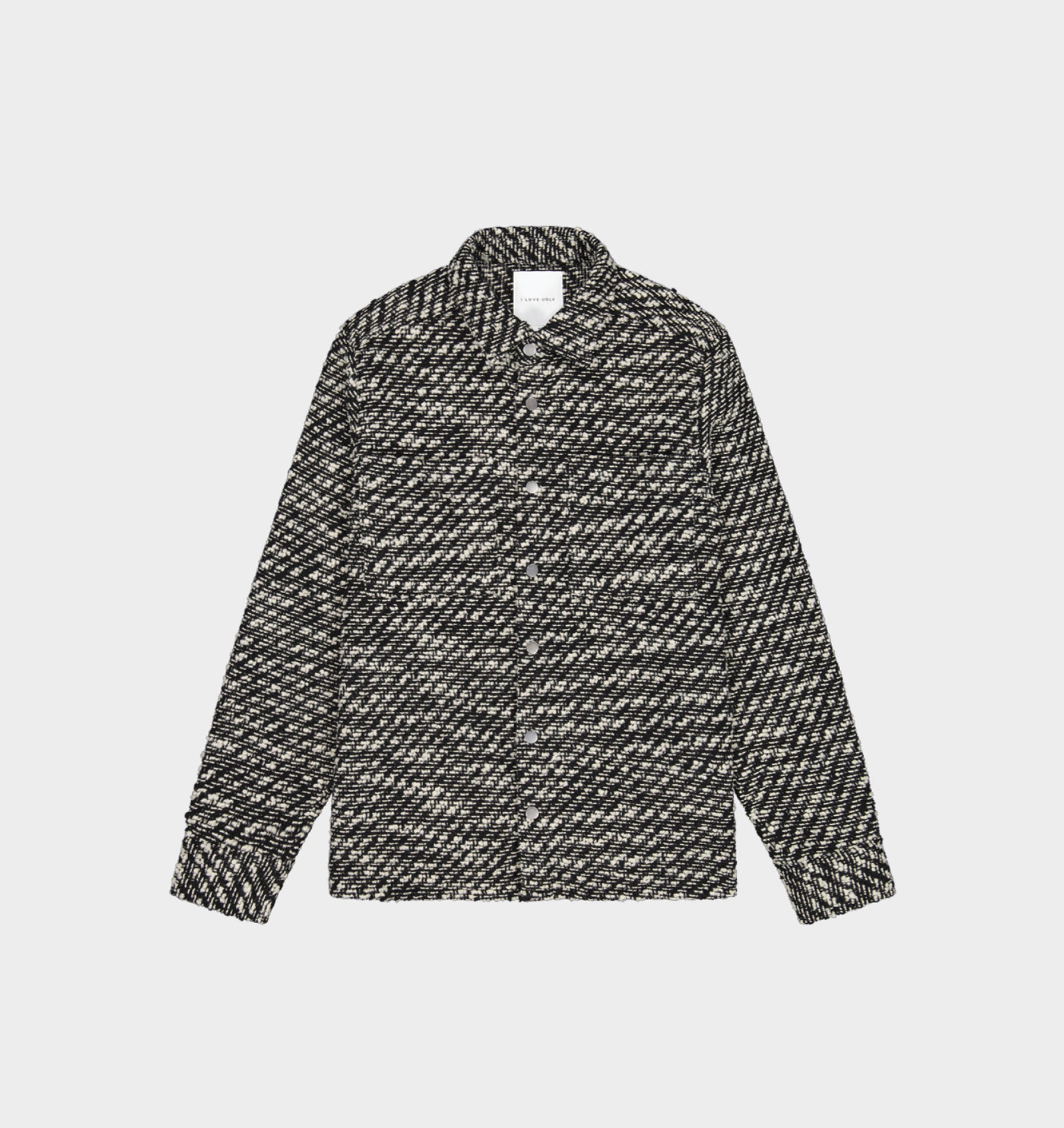 Boucle Overshirt - Black/White