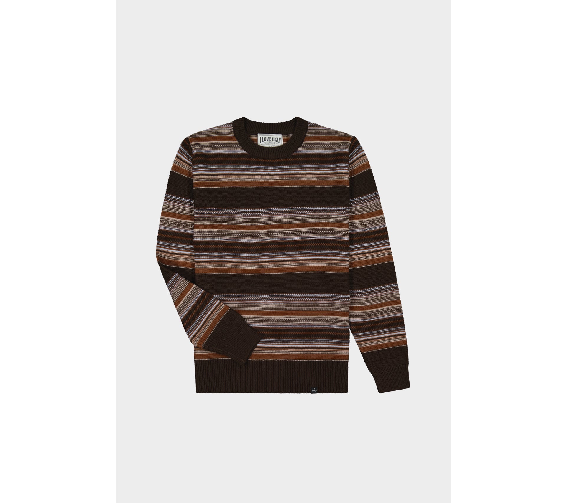 Stripe Alza Sweater - Brown/Blue