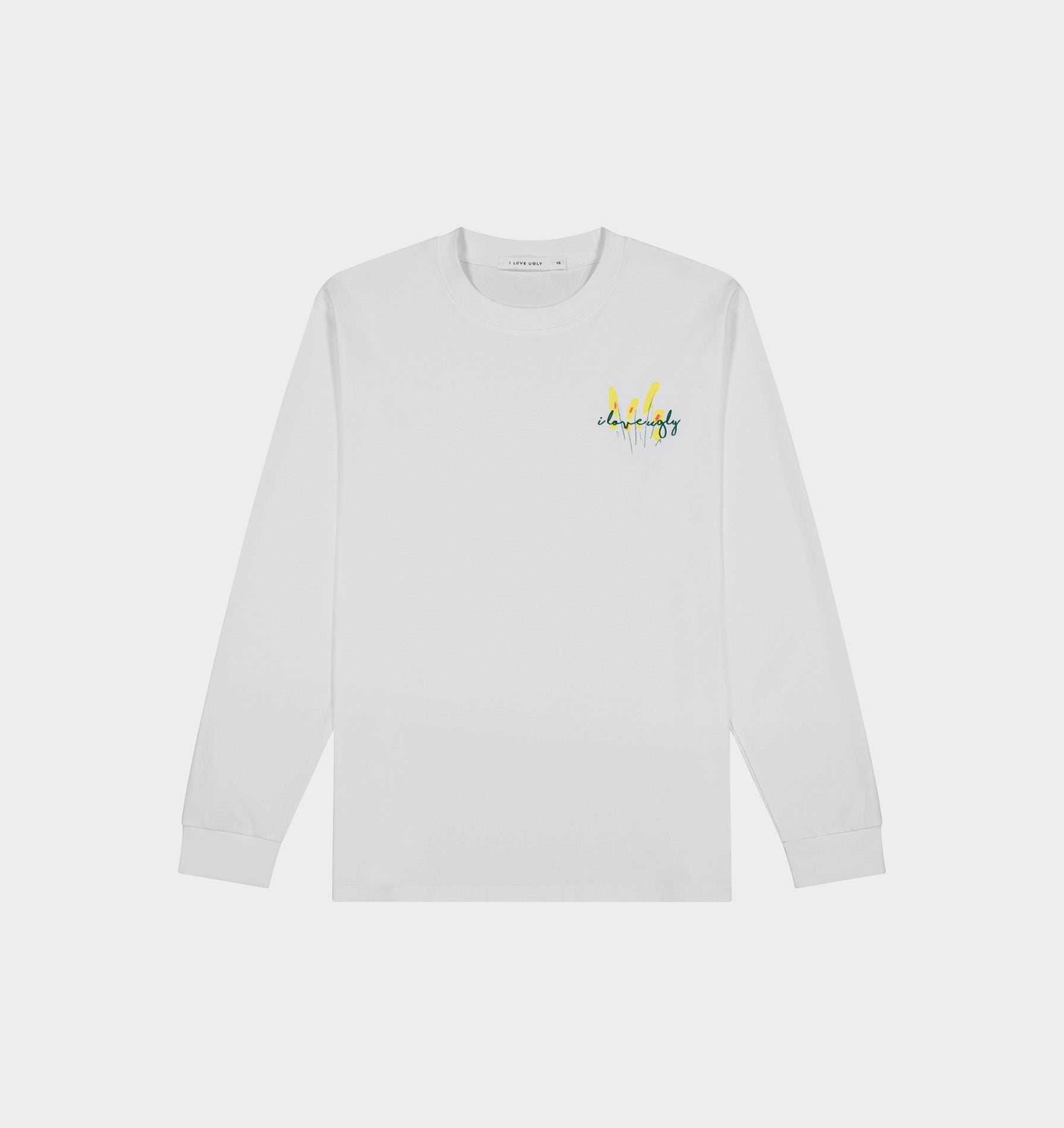 Vivs Flower LS Tee - White