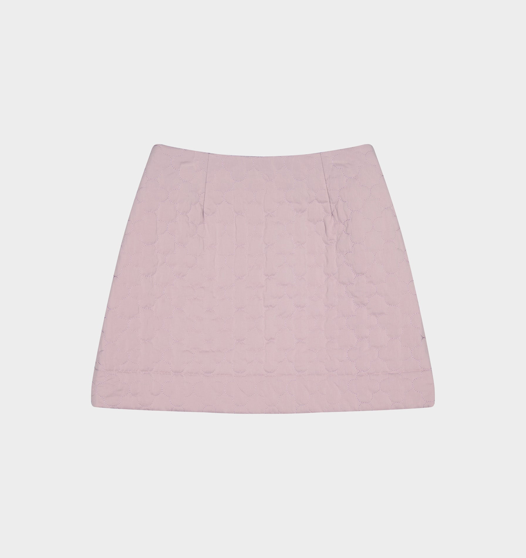 Quilted Mini Skirt Dusty Pink