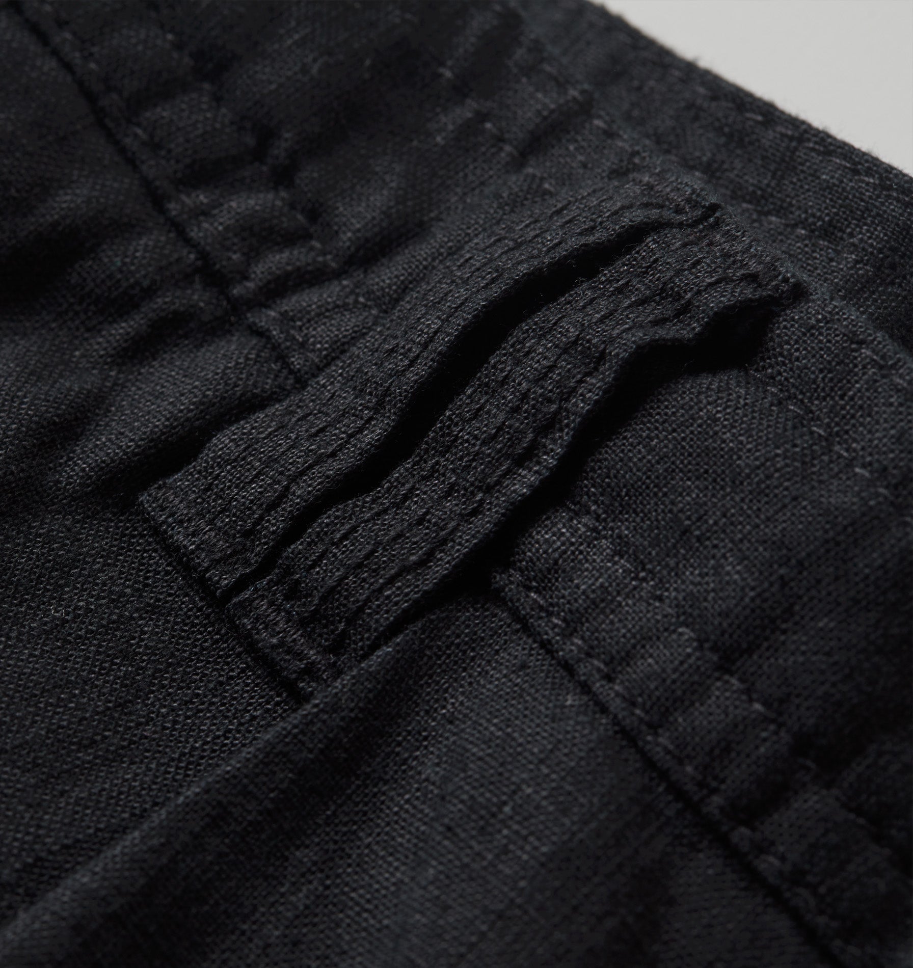 Linen Winston Pant - Black