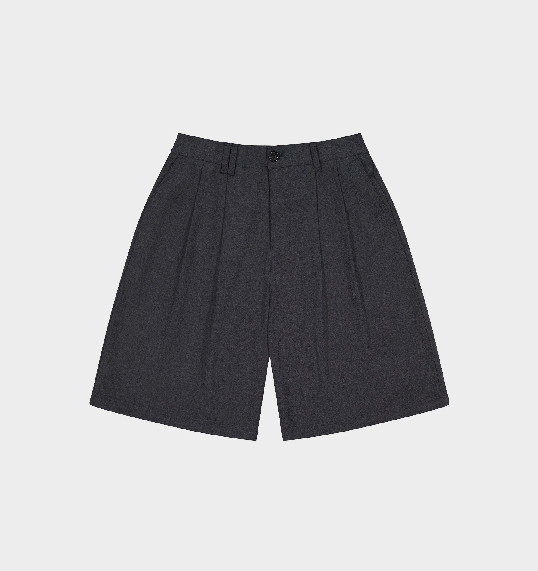 Alby Pleated Short - Charcoal