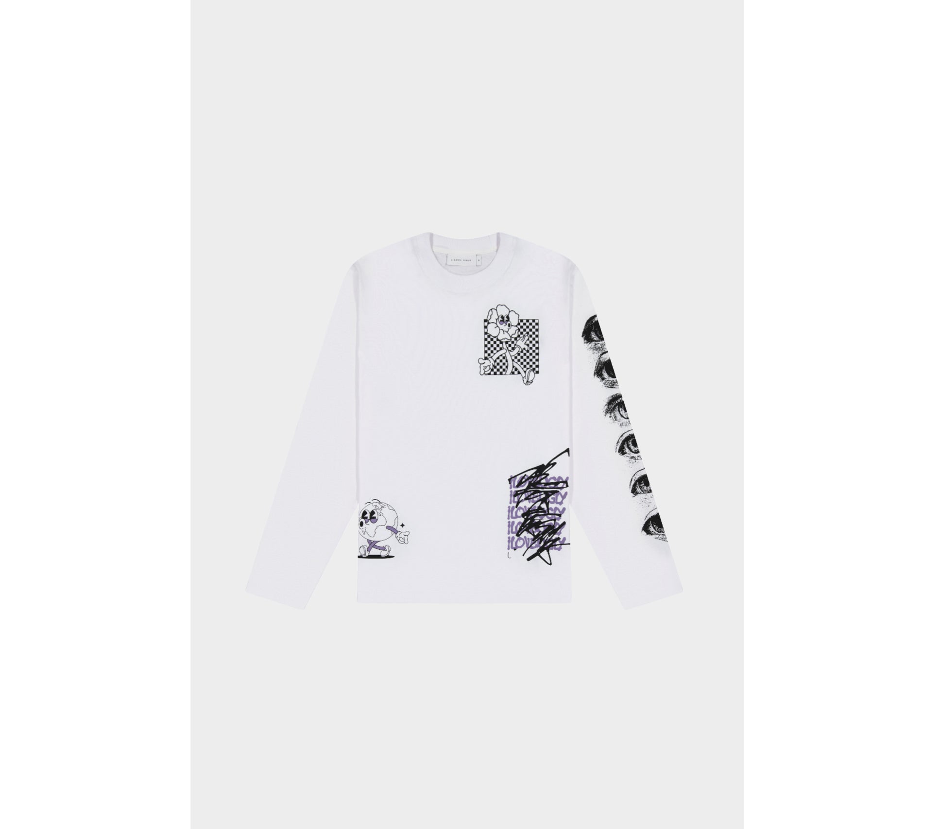 Random Ideas Oscar LS Tee - White