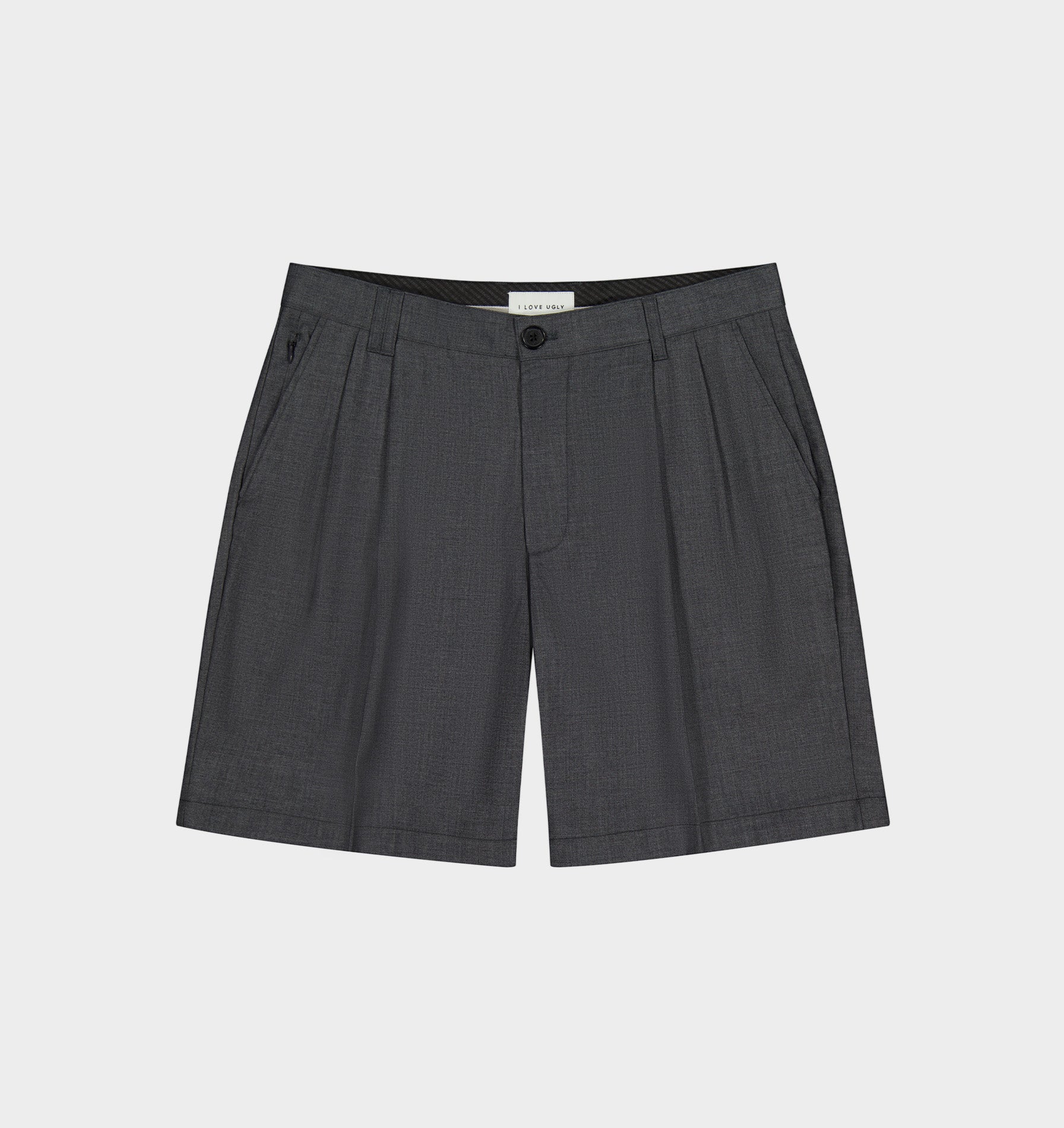 Quincy Pleated Short - Charcoal