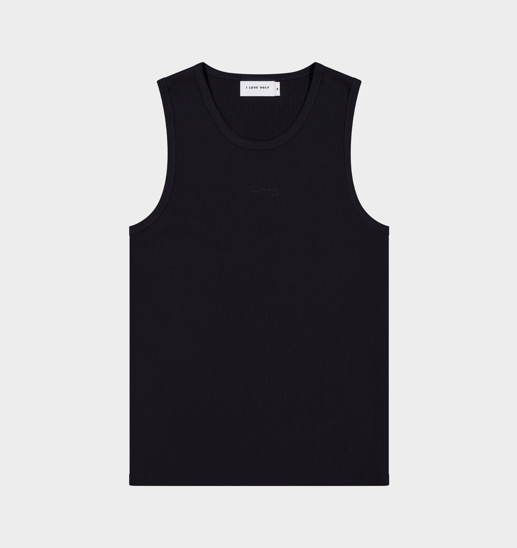 Ribbed Tank Top - Black