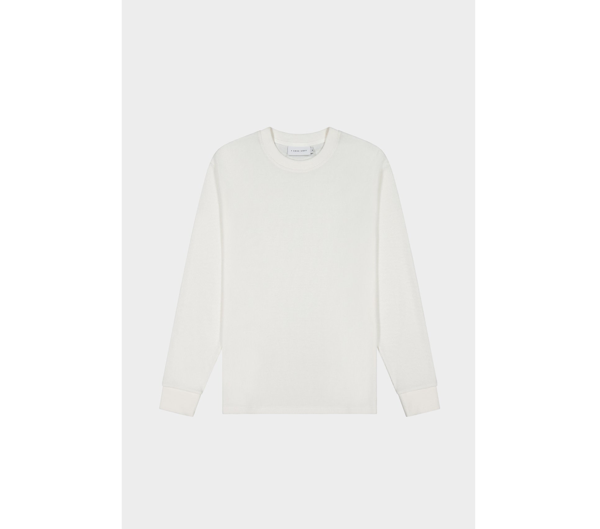 Waffle LS Tee - White