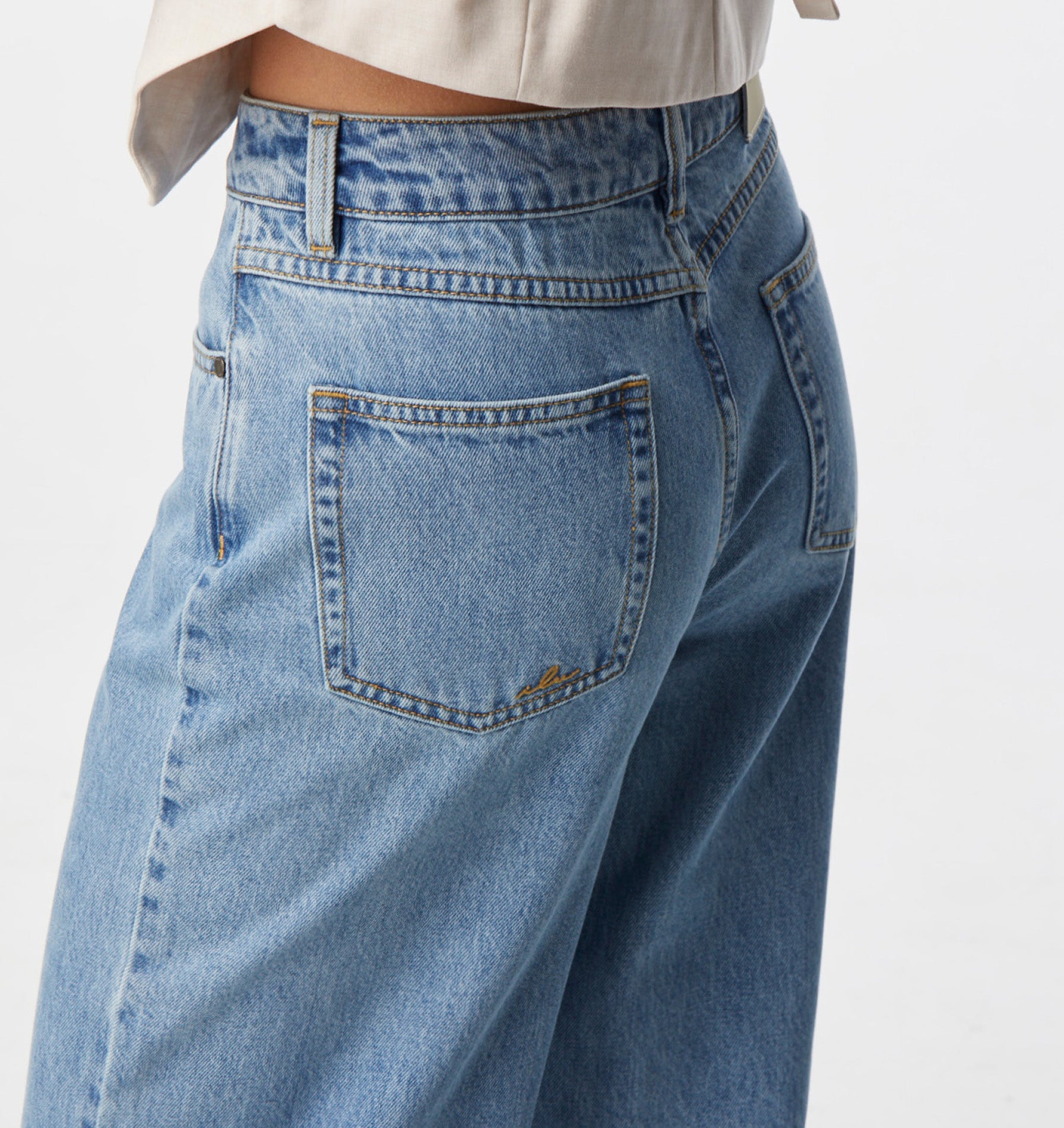 Coi Slouch Denim - Washed Vintage Blue