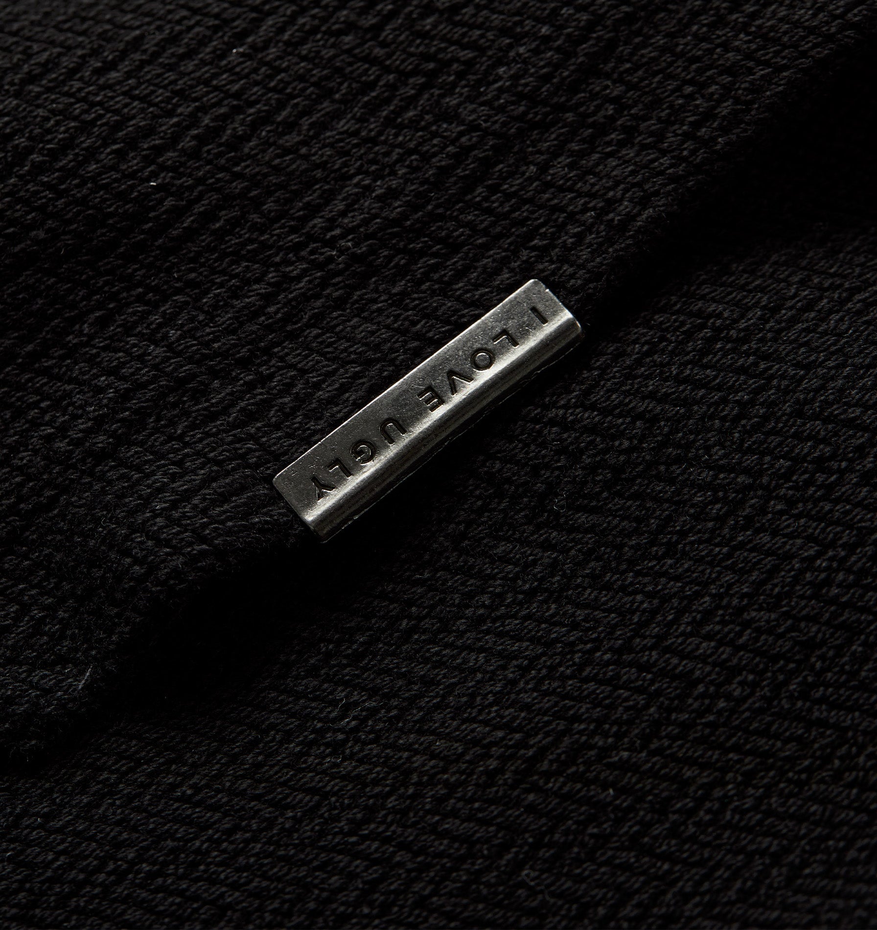 Herringbone Box Hood - Black